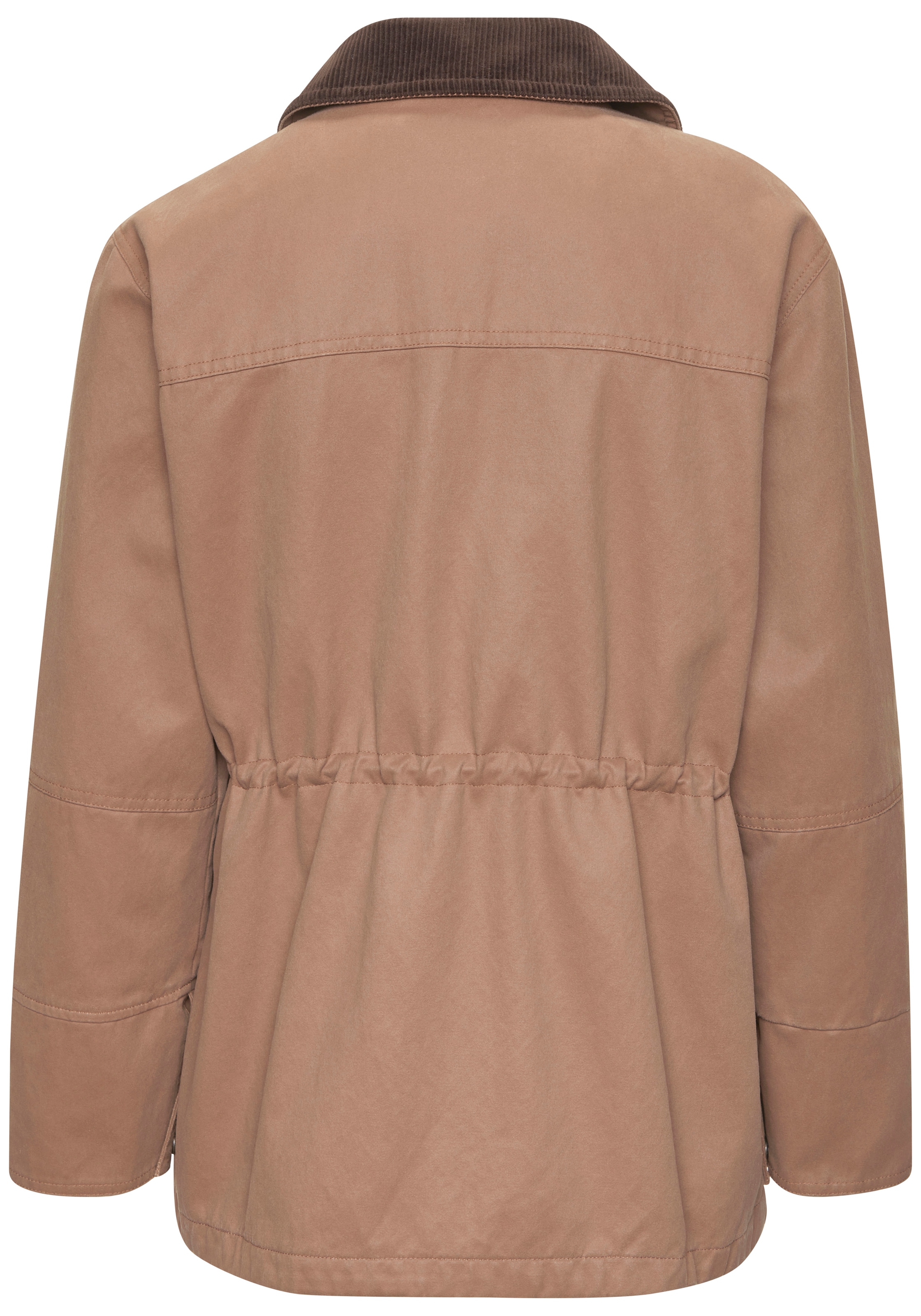 French Connection Canvasjacke in langer Form mit Kordkragen