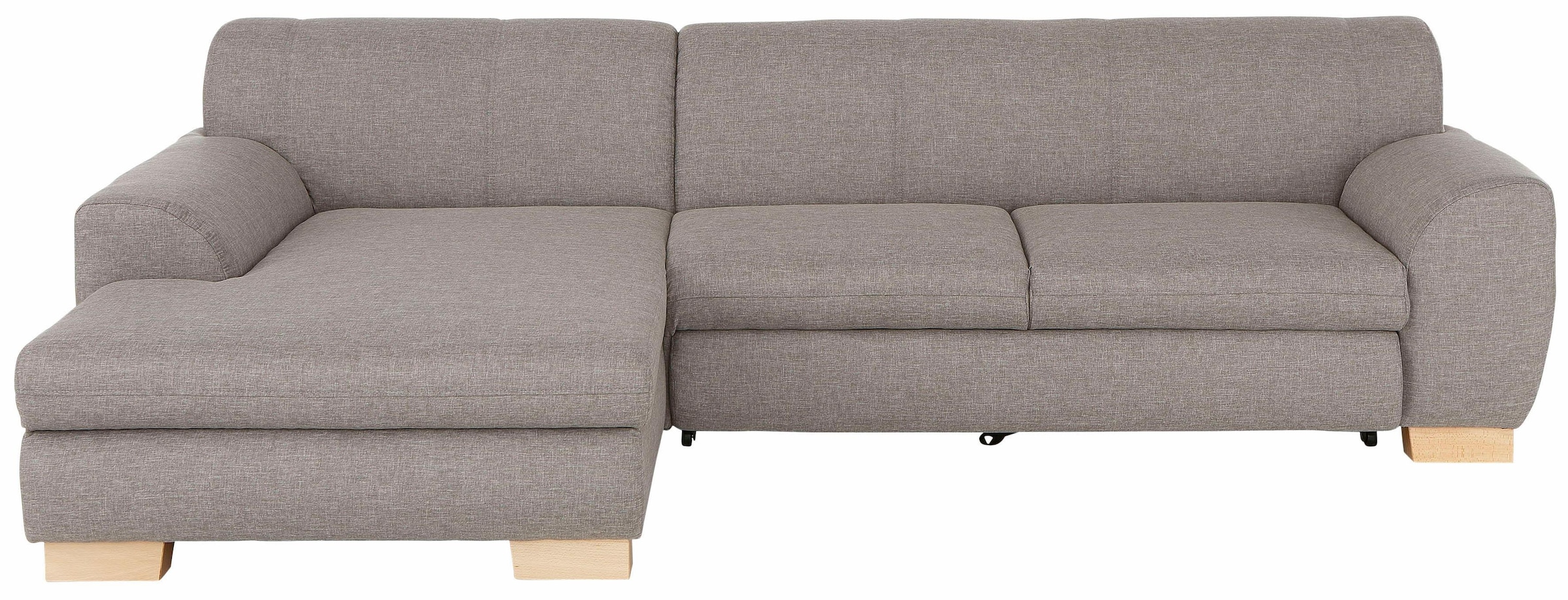 Home affaire Ecksofa »Nika L-Form«, Polsterecke, Struktur fein oder Melrose/Struktur, mit Bettfunktion