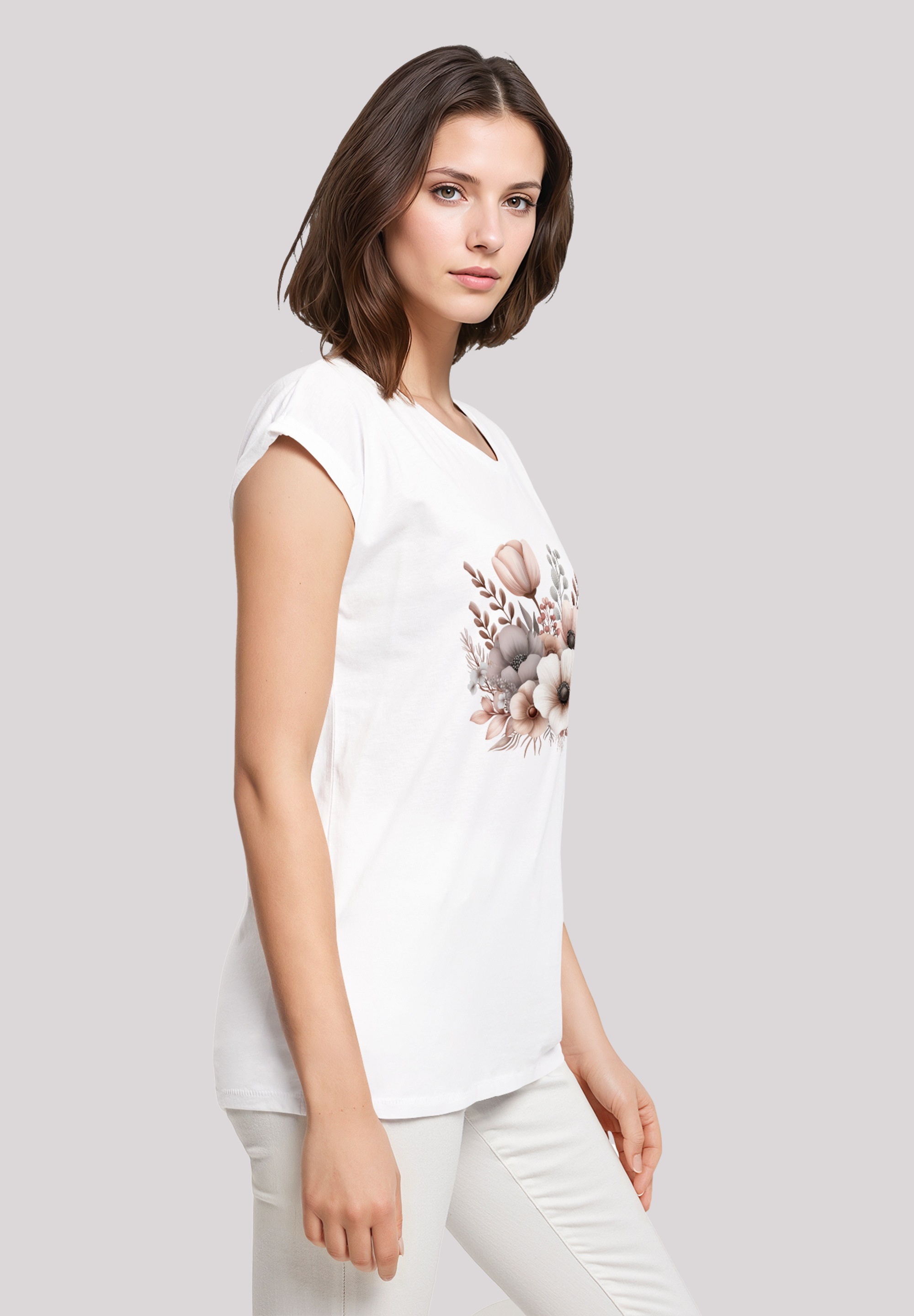 F4NT4STIC T-Shirt »Blumenstrauß Boho«, Premium Qualität