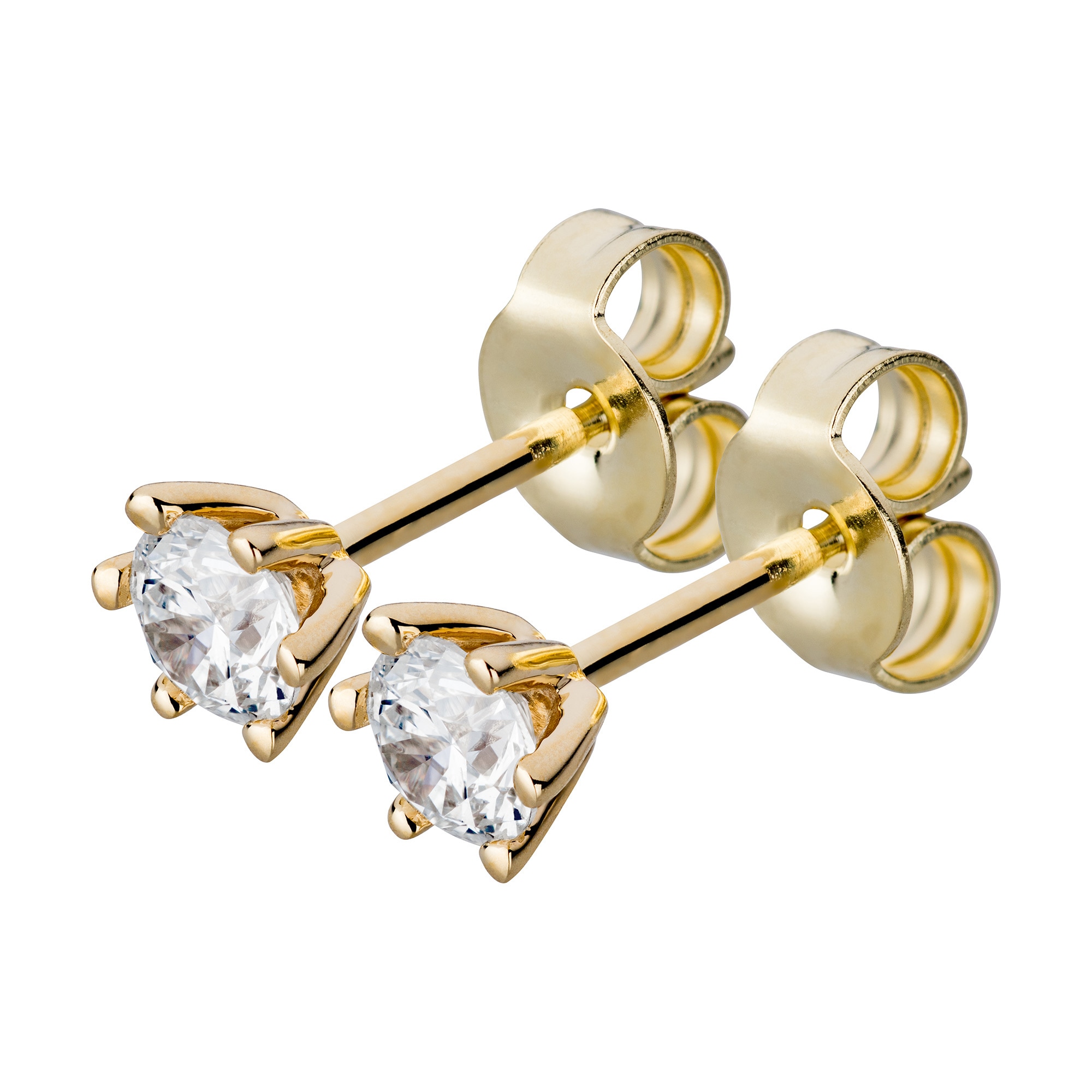 Orolino Paar Ohrstecker »Gold 585 mit 2x Brillant zus. 0,50 ct.«