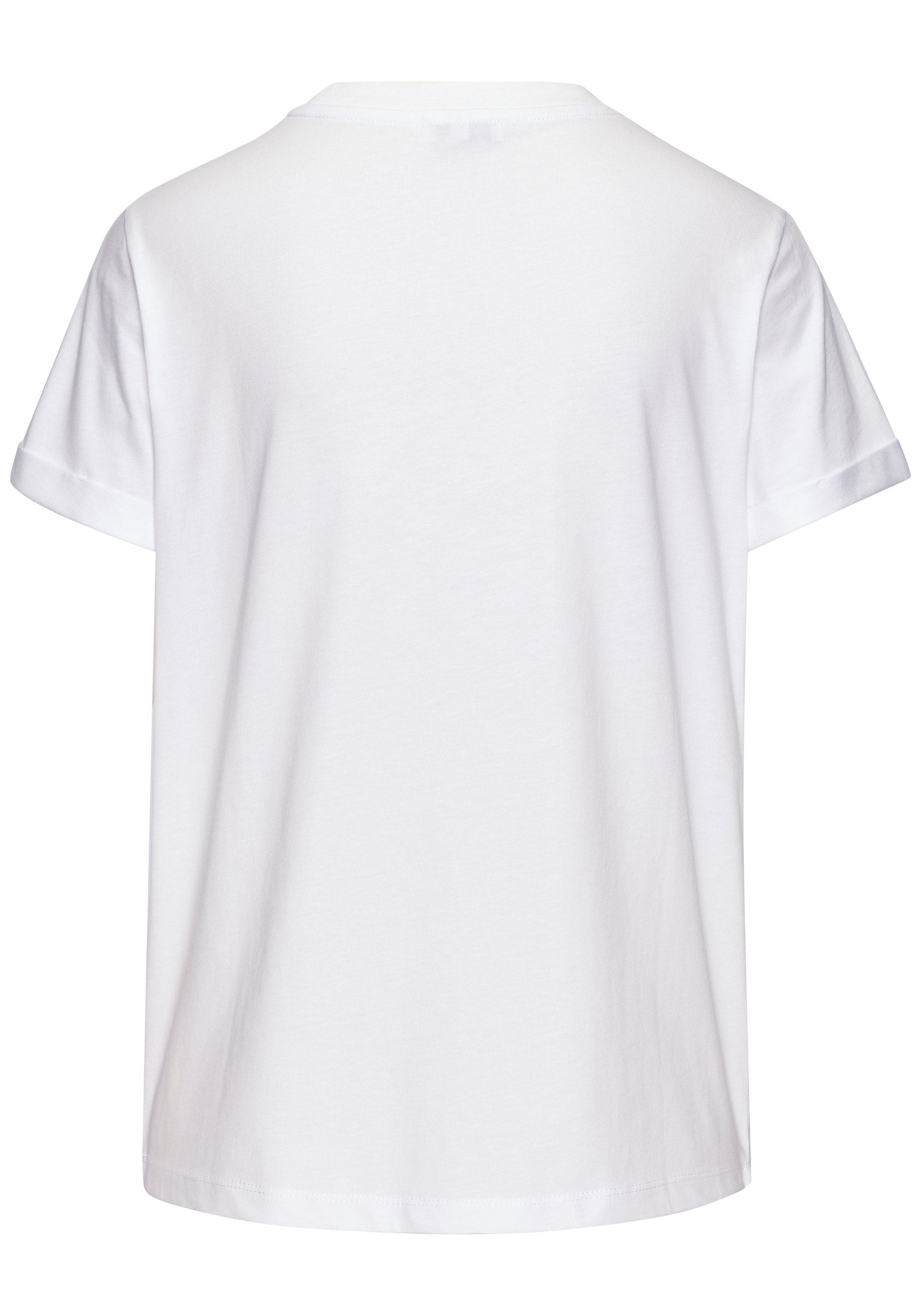 LASCANA T-Shirt mit Print, Kurzarmshirt aus Baumwolle, casual-chic