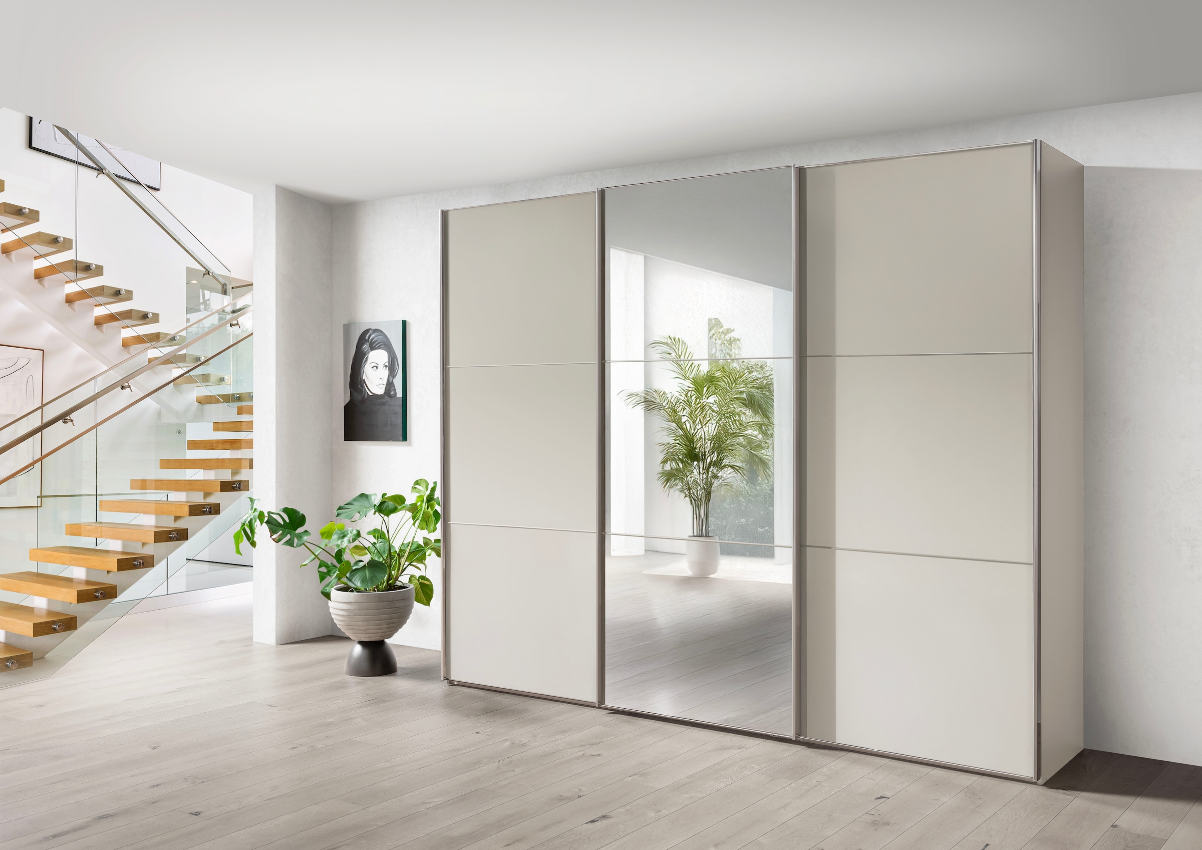 WIEMANN 1100000002199 »Phoenix, Made in Germany, modernes Design, Highlight, Blickfang« Viele Farbkombinationen, in 4 Breiten und in 2 Höhen erhältlich,  maximaler Staurraum, inkl.Einlegeböden, Wäscheböden u. Dämpfer