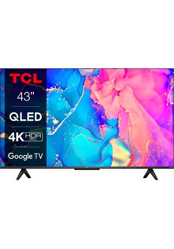 TCL QLED-Fernseher »43C631X2«, 108 cm/43 Zoll, 4K Ultra HD, Smart-TV-Google TV, HDR... kaufen