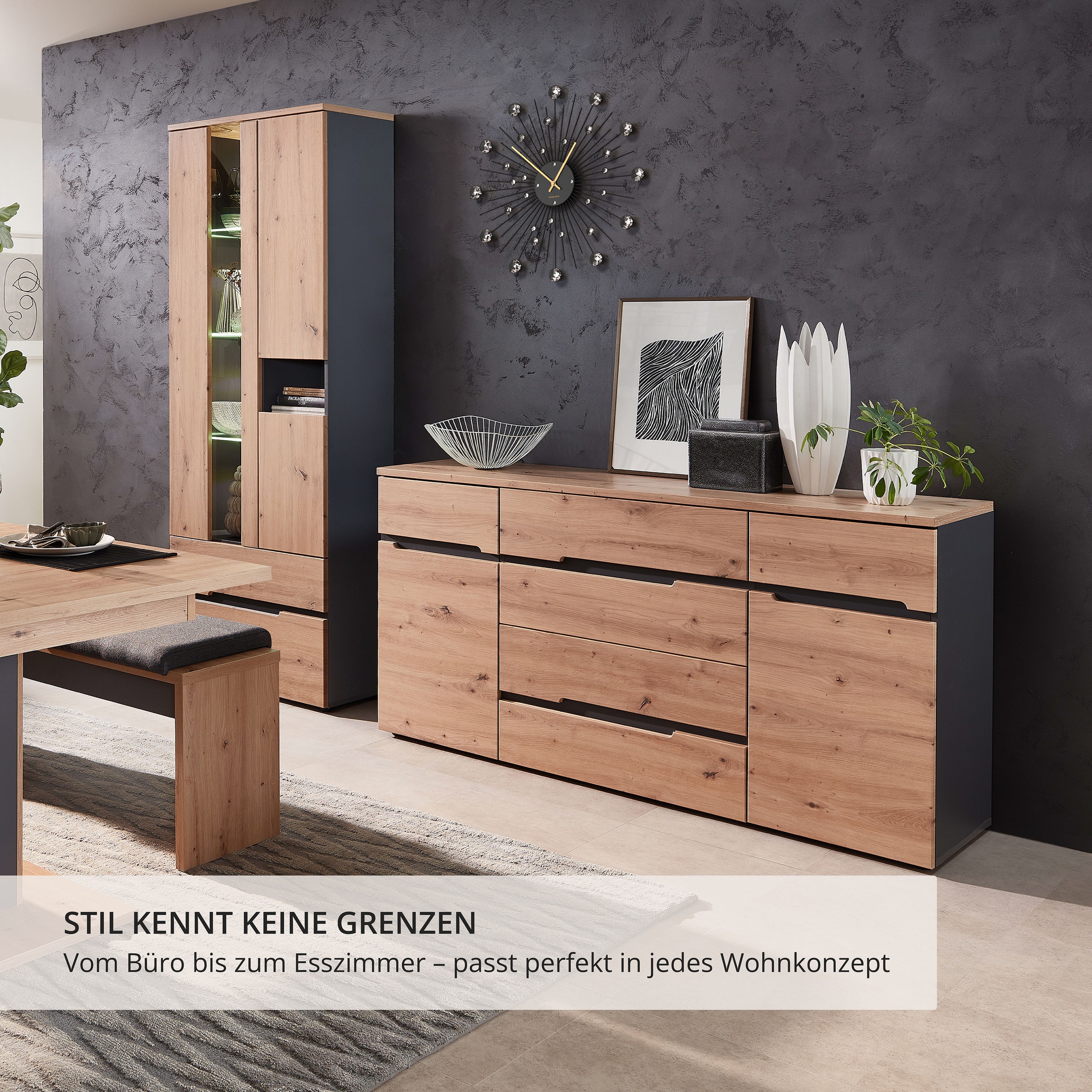 Thumbnail - Innostyle Sideboard "MEMPHIS, TOPSELLER" Sideboard, Wohnzimmerschrank, OTTOs Choice, leichte Montage, viel Stauraum