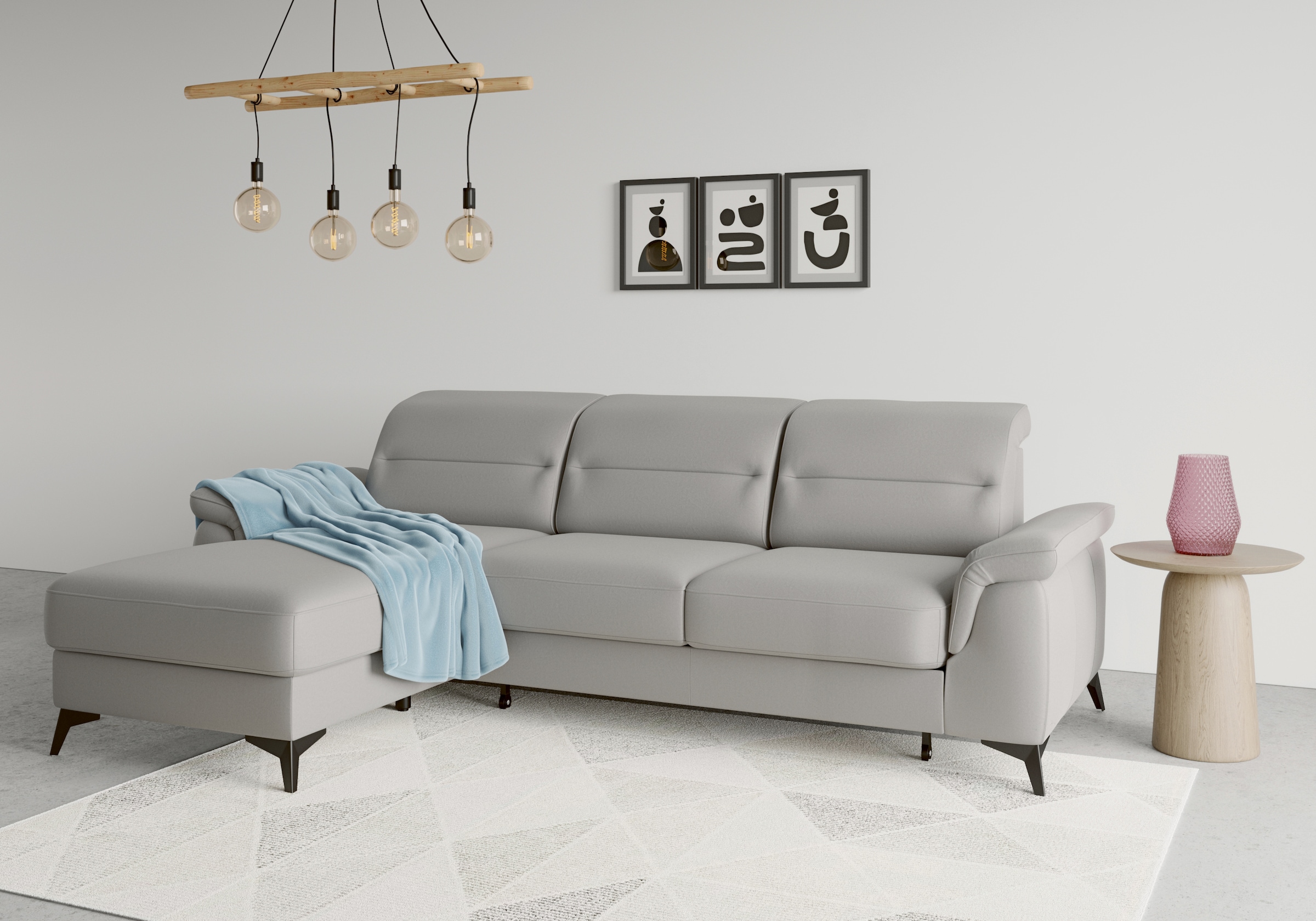 sit&more Ecksofa "Sinatra L-Form" mit Recamiere, optional mit Kopfteilverst günstig online kaufen