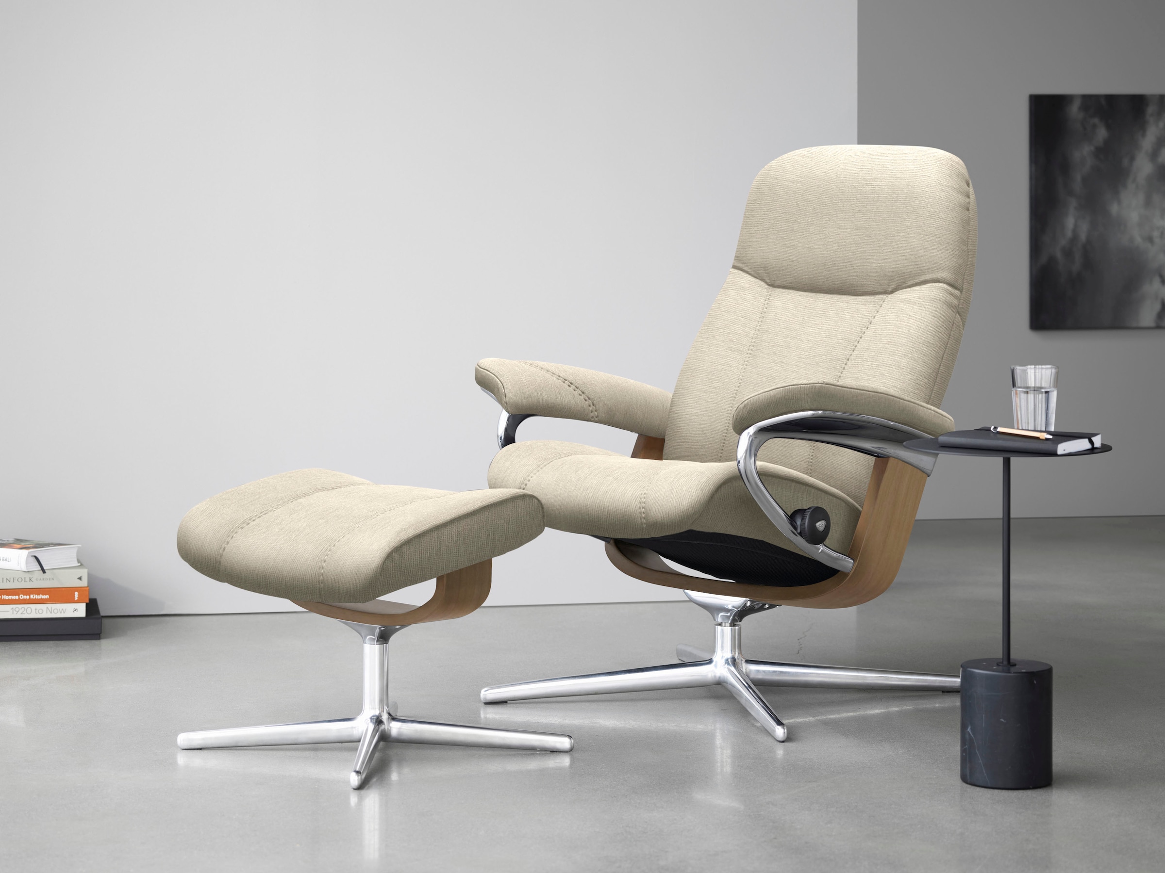 Stressless® Relaxsessel »Consul«, mit Cross Base, Größe S, M & L, Holzakzent Eiche