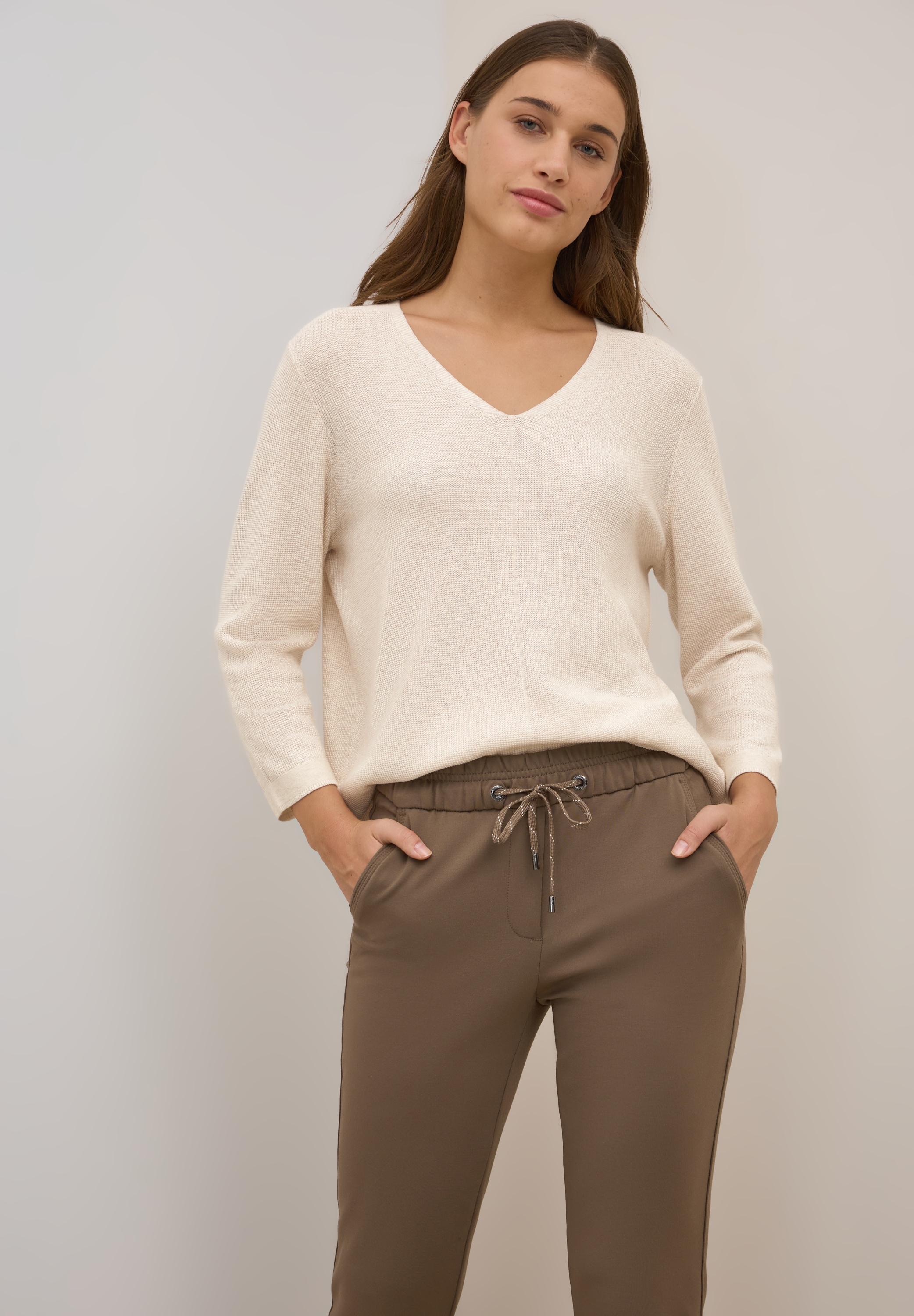CECIL Strickpullover mit V-Ausschnitt günstig online kaufen