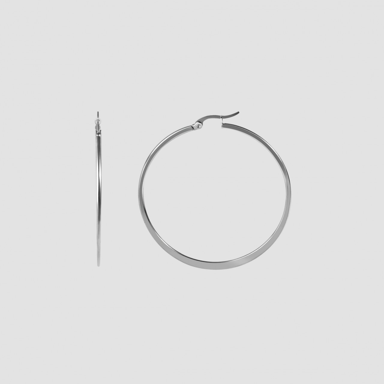 Adelia´s Paar Creolen »Neuheit 2025 - Damen Creolen aus poliertem Edelstahl«