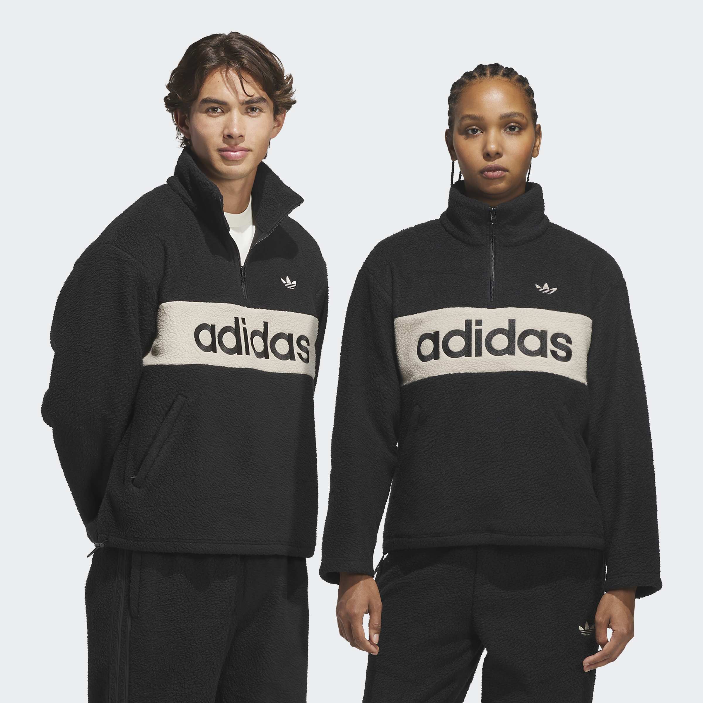 adidas Originals Sweatshirt "PF", mit Reißverschluss, sportlicher Stil, aus Polyester, normale Länge