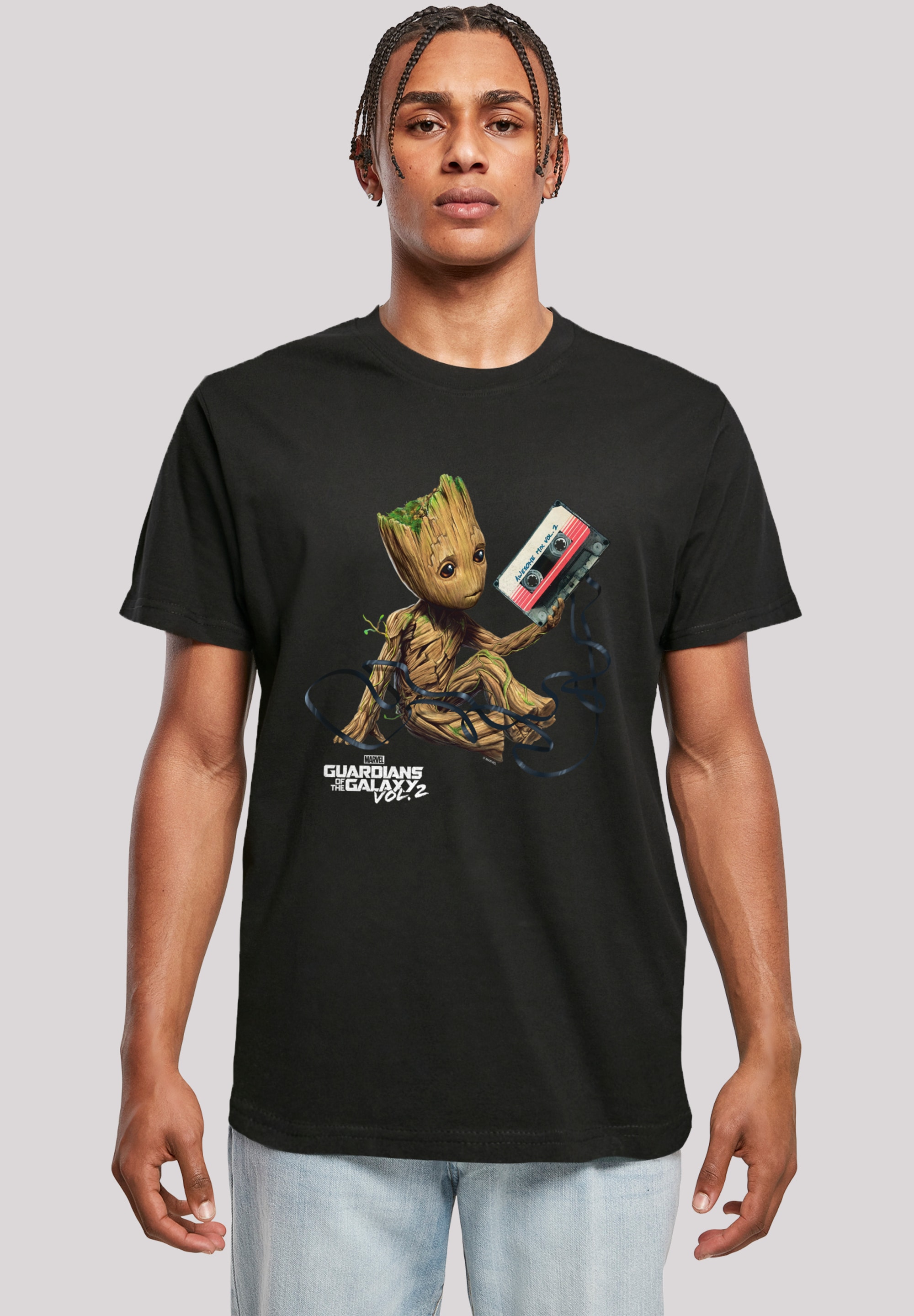F4NT4STIC T-Shirt "Marvel Guardians Of The Galaxy Vol2 Groot Tape", Premium günstig online kaufen