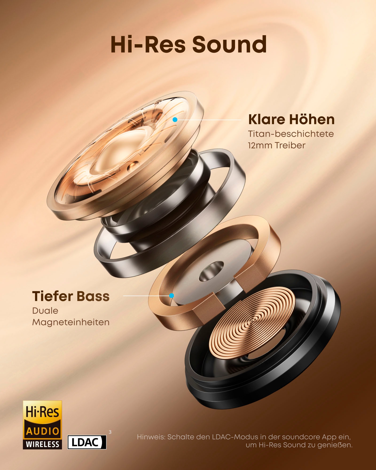 Anker In-Ear-Kopfhörer »Soundcore AeroClip« Bluetooth