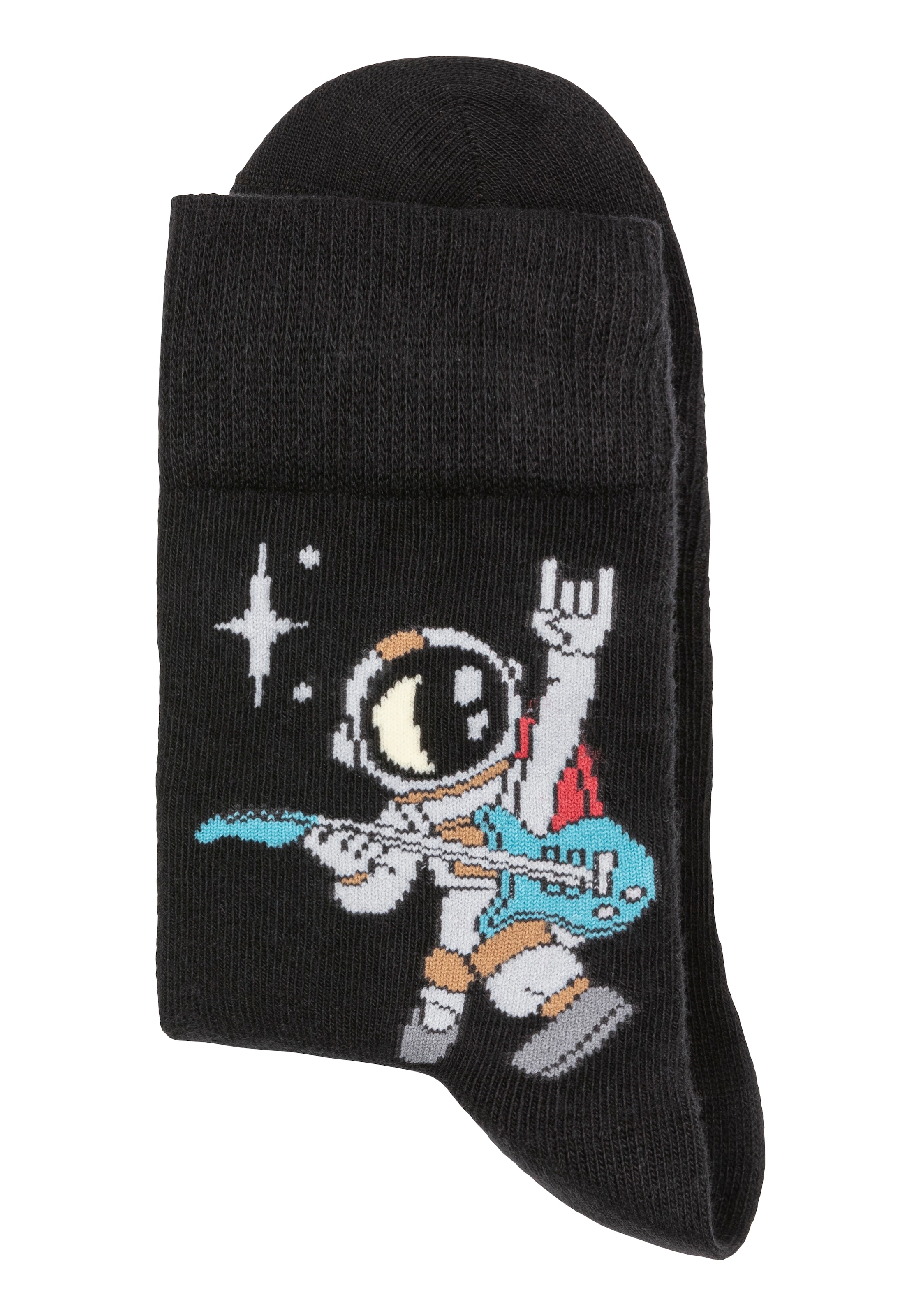 H.I.S Socken, (Packung, 5 Paar), mit Astronaut-Motiven