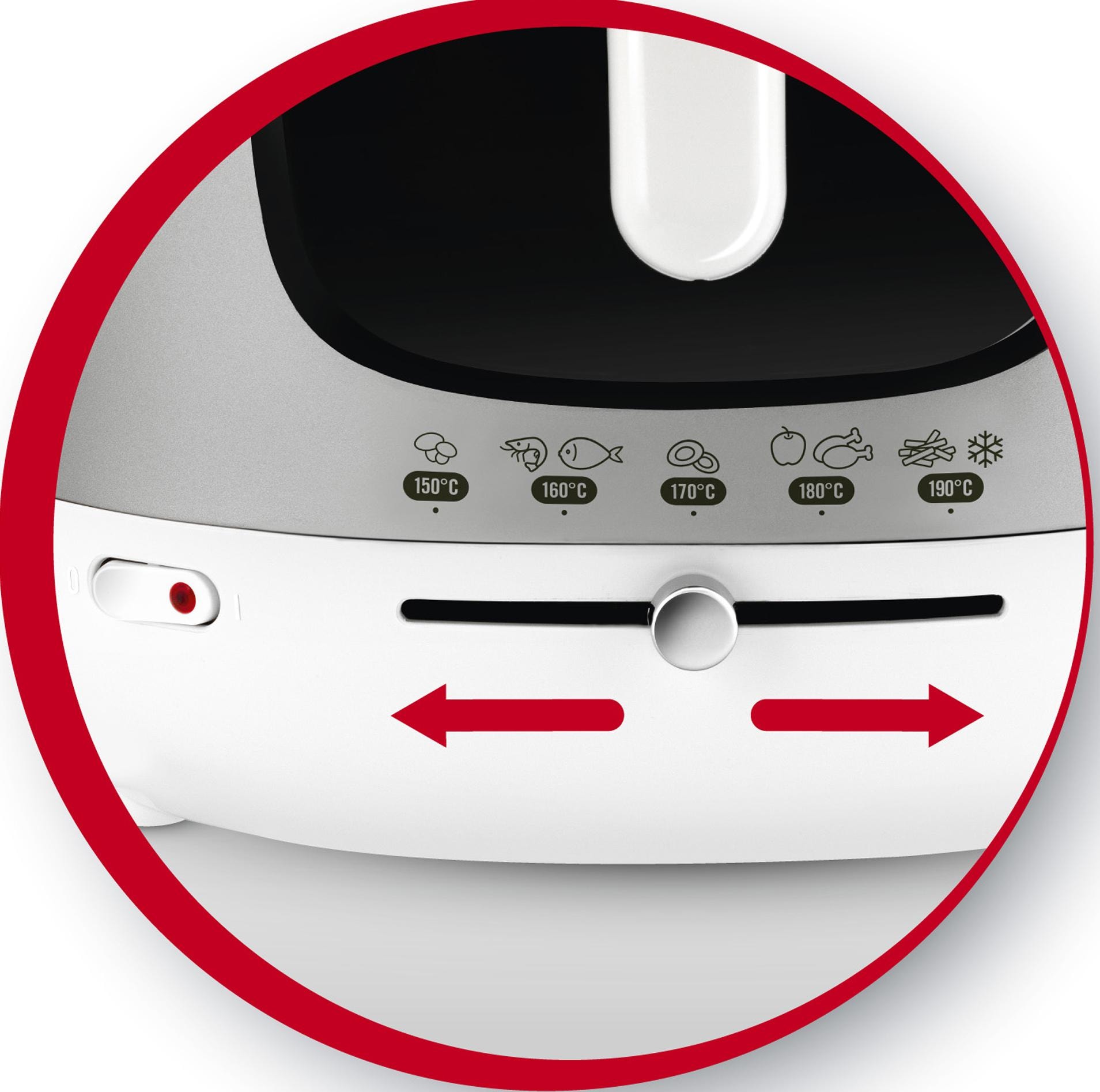 Moulinex Fritteuse »Mega«, 2100 W, Kapazität 2 kg, für 8 Personen, Anti-Geruchs-Filter, AM4800