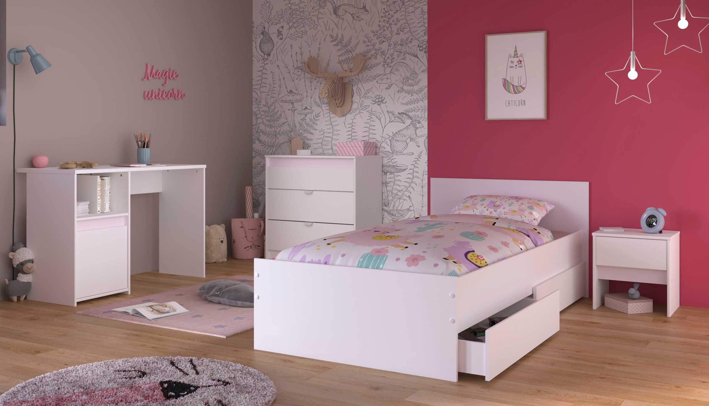 Parisot Jugendzimmer-Set "Pirouette" Set, 5 Stk. tlg. günstig online kaufen