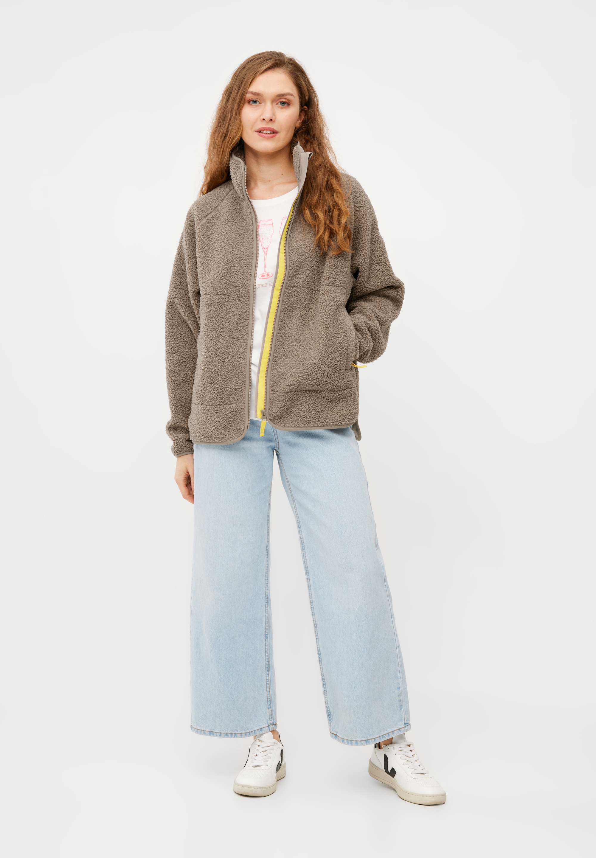 Derbe Fleecejacke »Kuschelby«, Kuschelige Damen Fleece Jacke aus nachhaltigen Materialien