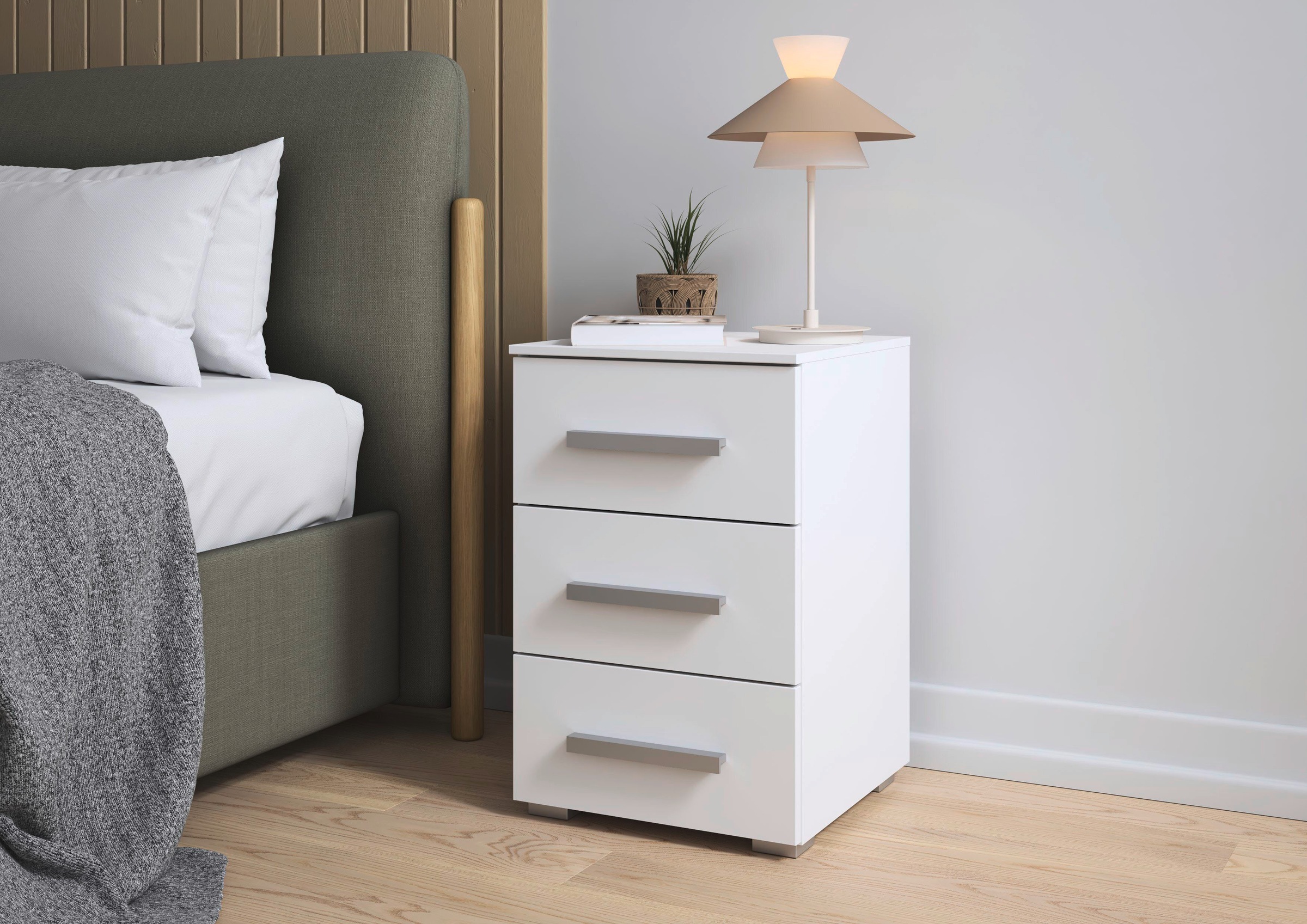 rauch Nachtkommode "Nachttisch Nachtkonsole Nachtschrank KOLUNA mit Dekorfr günstig online kaufen