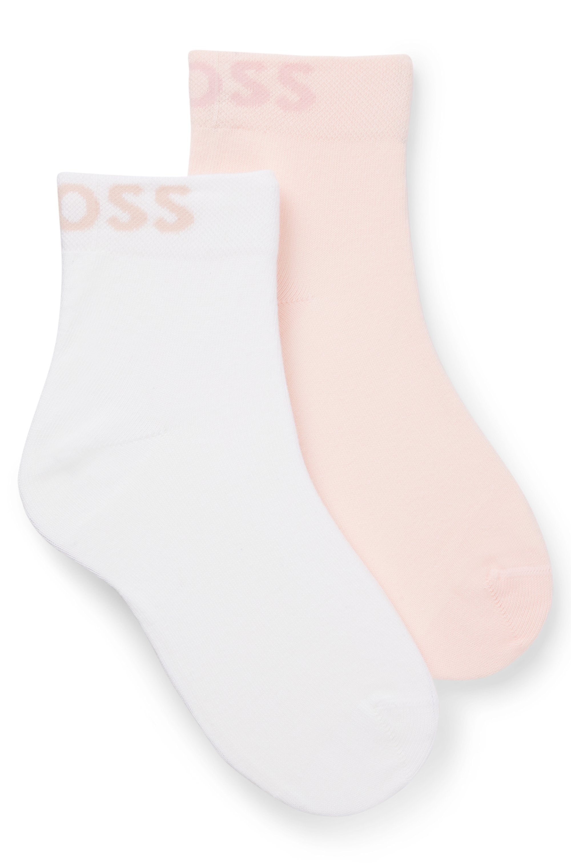 BOSS Freizeitsocken »2P SH Logo CC W« Packung, 2er, 2 Paar tlg. mit eingestricktem BOSS Logoschriftzug