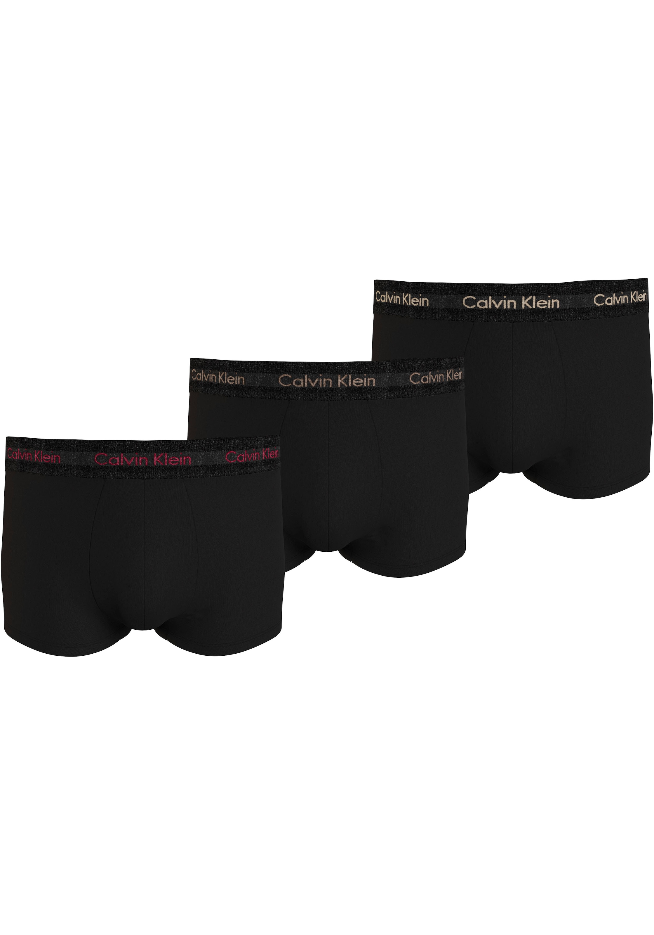 Calvin Klein Underwear Trunk "LOW RISE TRUNK 3PK", (Packung, 3 St., 3er-Pack), mit Logoschriftzügen