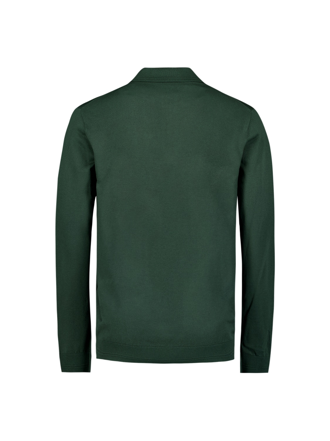 NO EXCESS Rundhalspullover »No Excess Langärmeliger Polo-Pullover«