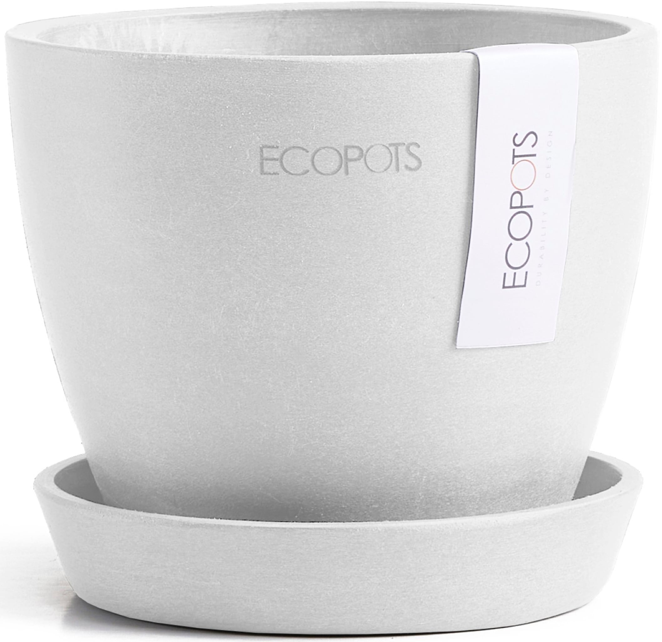 ECOPOTS Blumentopf "Antwerp Mini 11 Weiß", für den Innenbereich