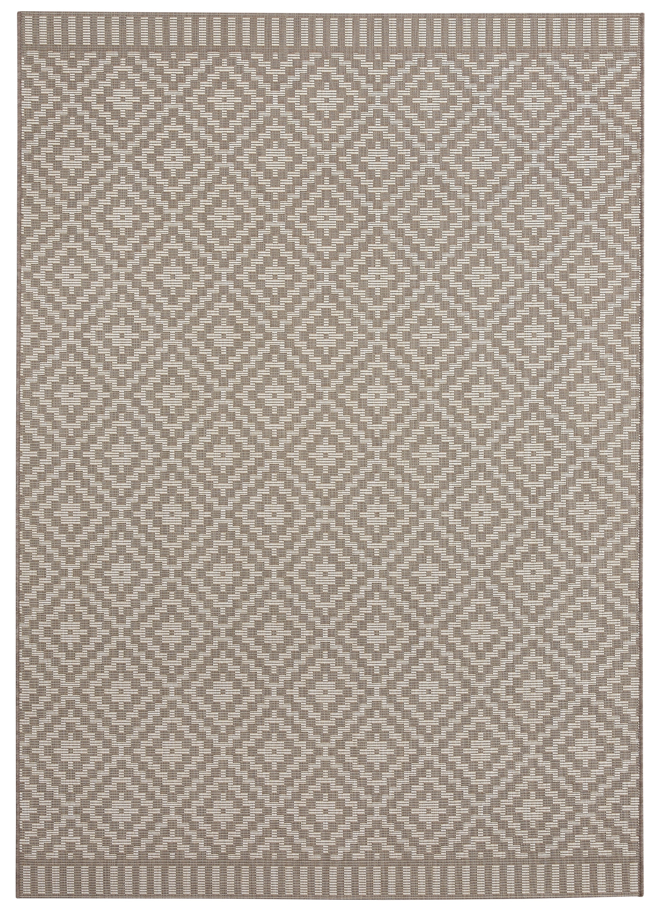 freundin Home Collection Teppich »Breeze«, rechteckig, 8 mm Höhe, In-& Outdoor, Wetterfest, Balkon, Garten, Wohnzimmer, Rauten