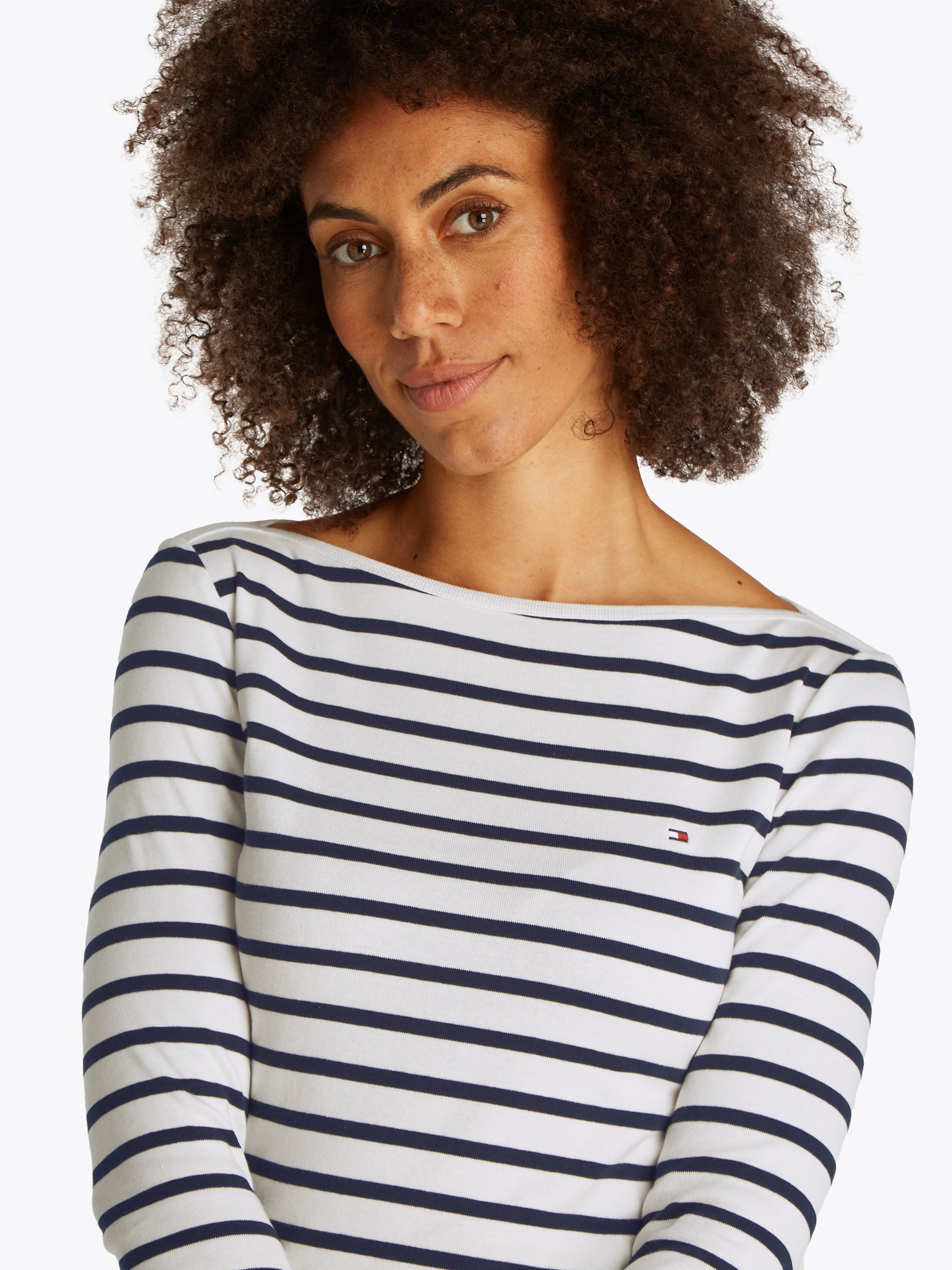 Tommy Hilfiger 3/4-Arm-Shirt "NEW CODY SLIM BOAT-NK 3/4SLV mit U-Boot und S günstig online kaufen