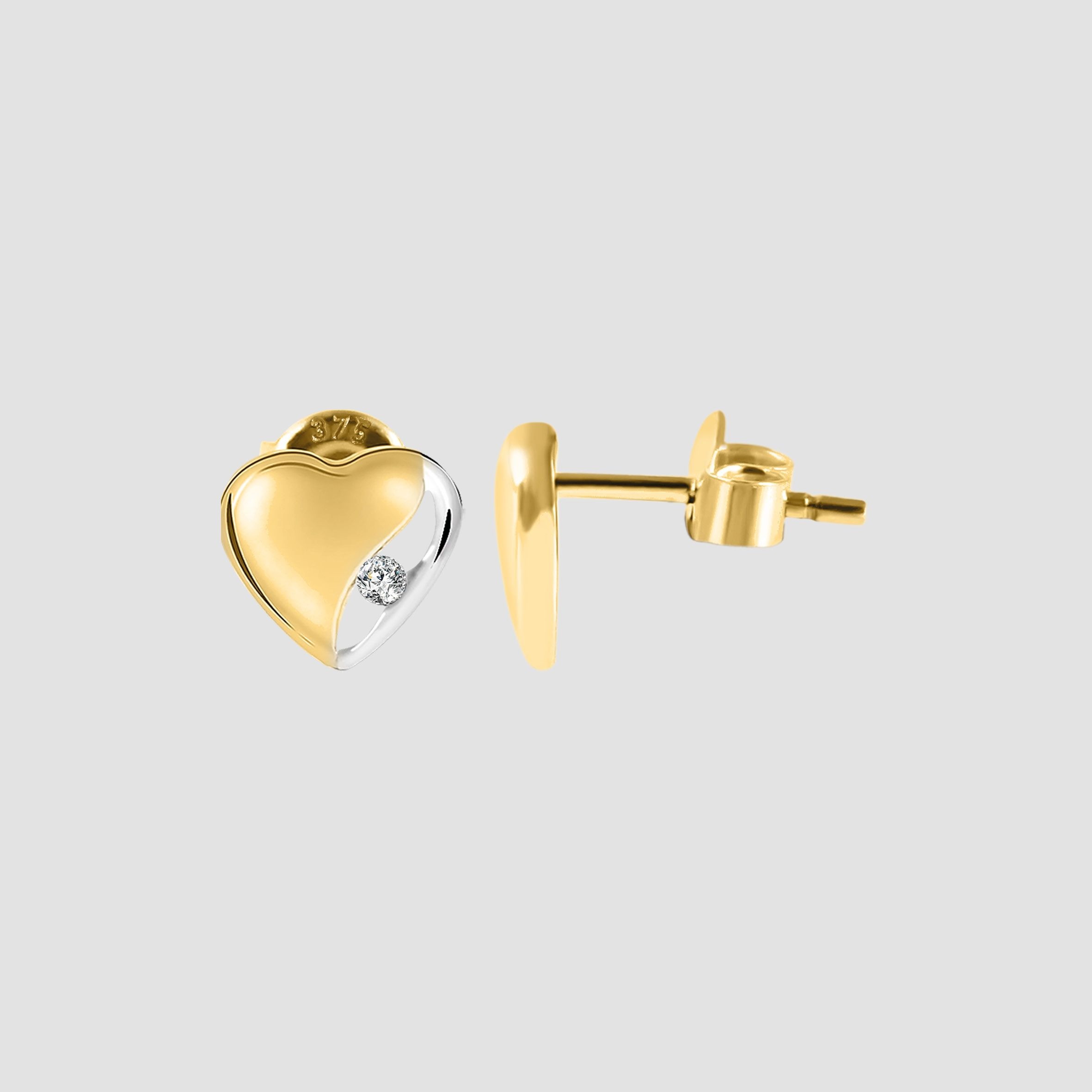 Adelia´s Paar Ohrhänger »Damen Ohrringe – Ohrstecker aus 375 Gold mit Zirkonia« Ideal zum Verschenken – schlicht und stilvoll