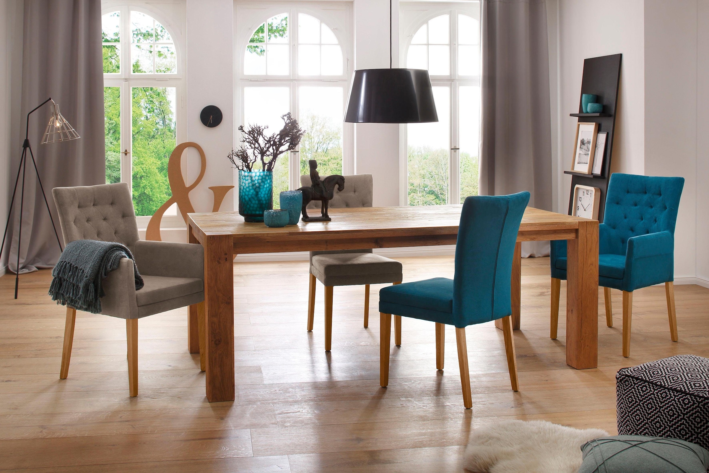 Home affaire Esszimmerstuhl »Colorado BESTSELLER«, Luxus-Microfaser, mit Massivholzgestell