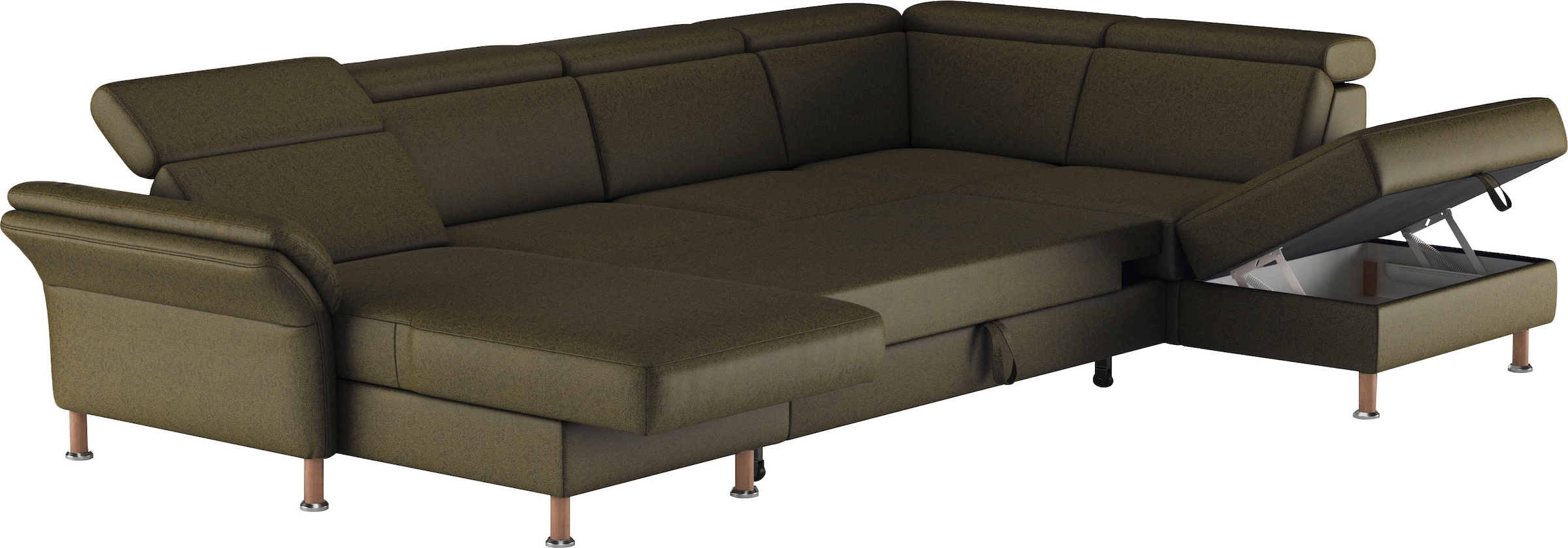 Home affaire Wohnlandschaft »Calypso U-Form«, wahlweise mit motorischer Relaxfunktion