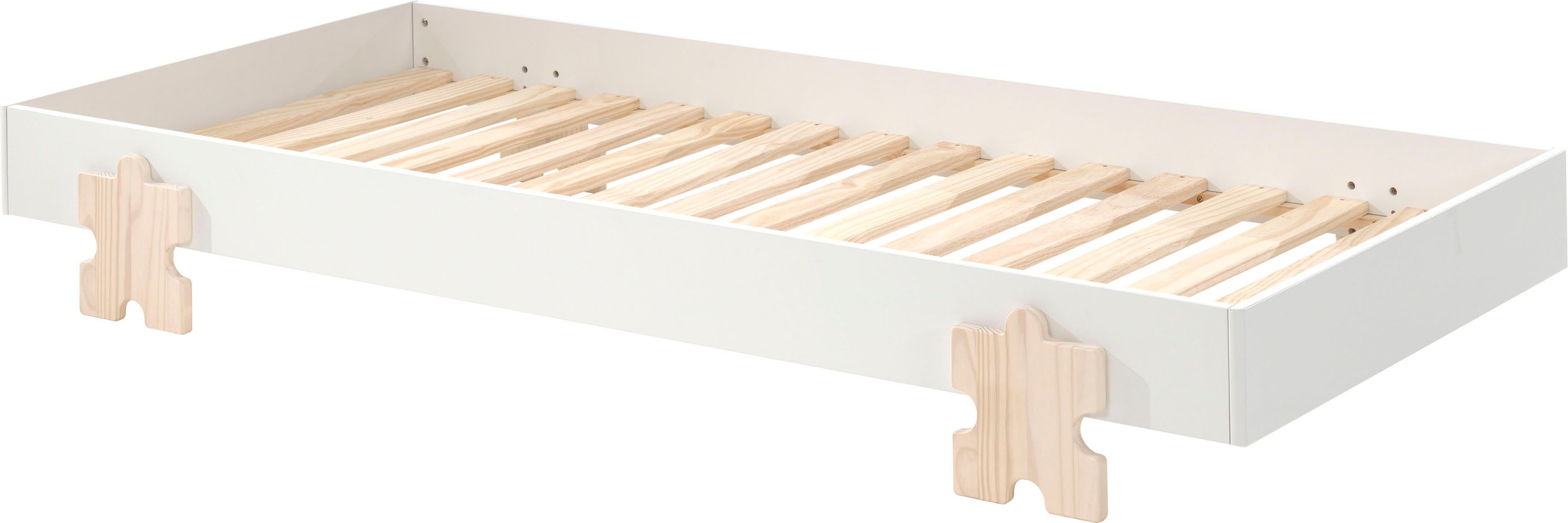 Vipack Kinderbett "Modulo, stapelbares Einzelbett, inkl. Rolllattenrost, 2 günstig online kaufen
