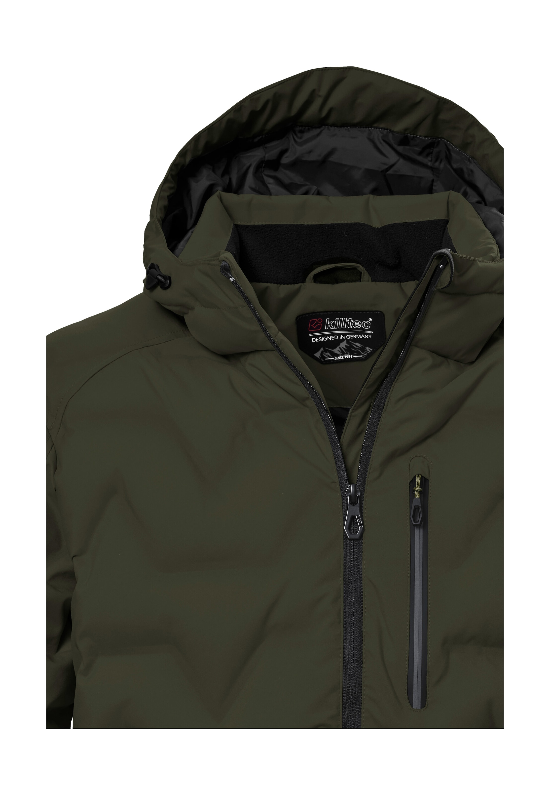 Killtec Steppjacke »KOW 60 MN QLTD JCKT«, Wasser- und windabweisend, atmungsaktiv, verstellbare Kapuze