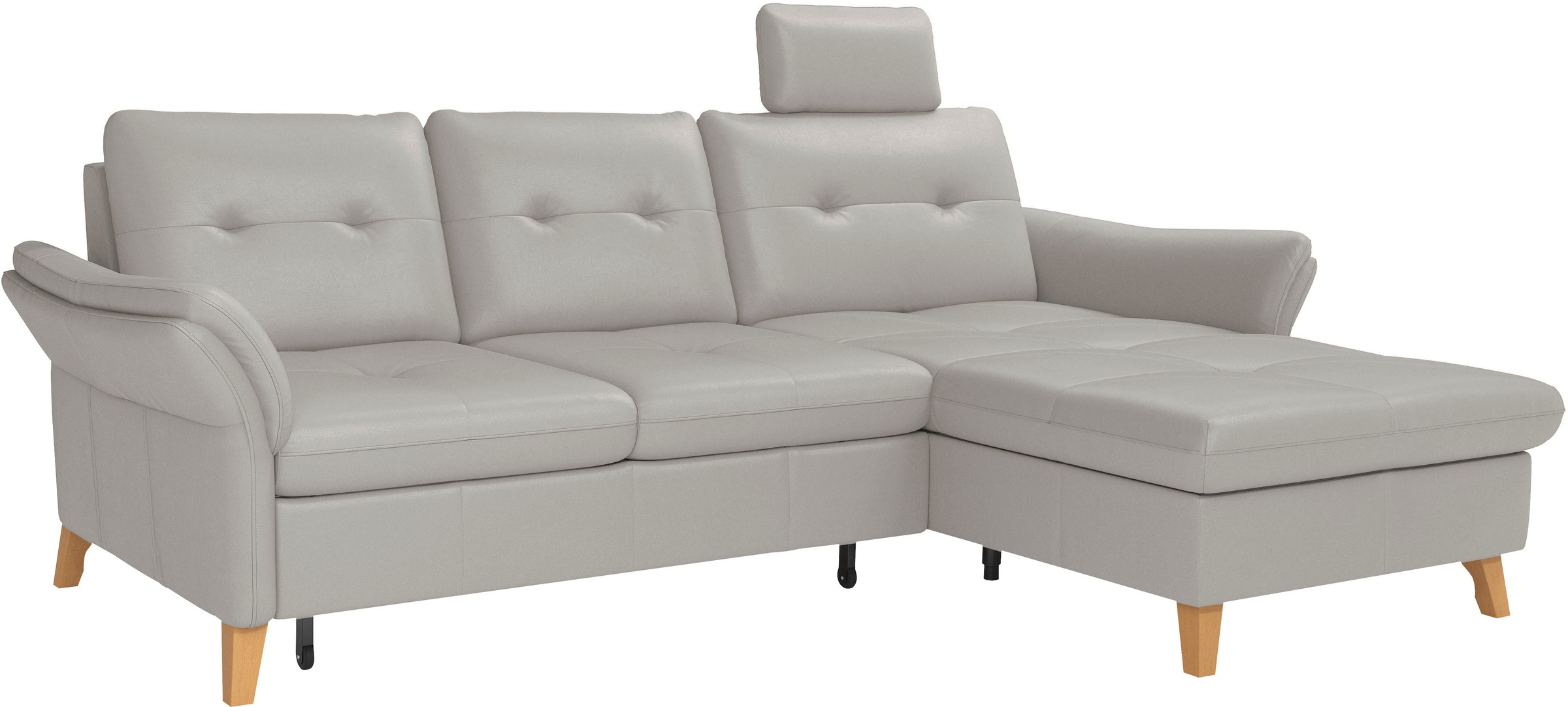 sit&more Ecksofa »Göteborg«, Sitztiefenverstellung und Federkern, wahlweise mit Bettfunktion