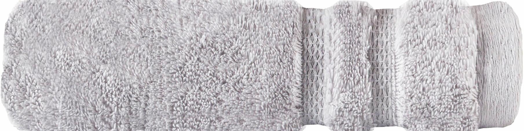 Egeria Gästehandtücher »Micro Touch«, (3 St., 3er Set Gästehandtücher 30 x 50 cm), Streifenbordüre, extrem saugfähig & flauschig, 100% Baumwolle