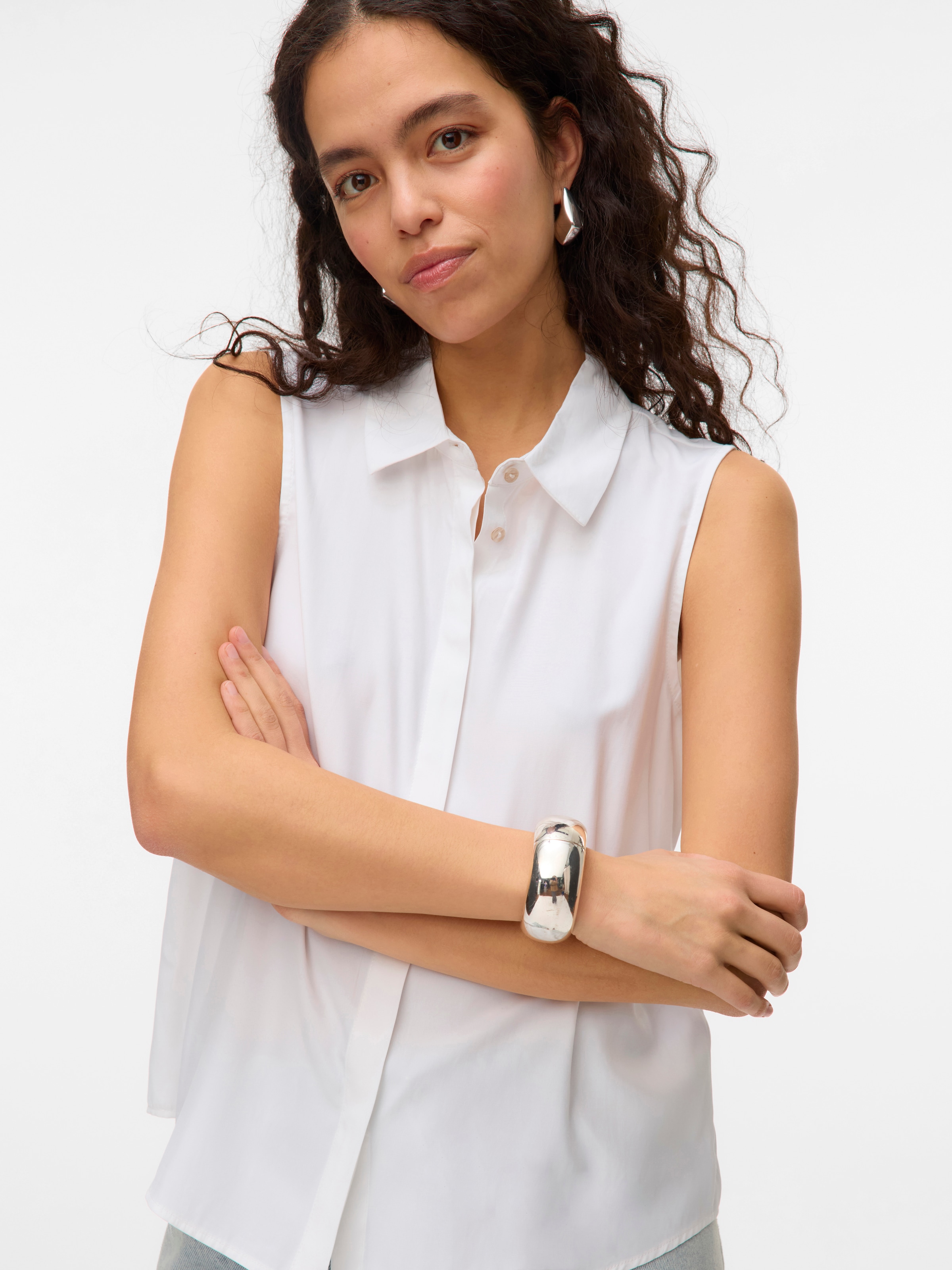 Vero Moda Hemdbluse »VMNORA SL SHIRT WVN GA NOOS«