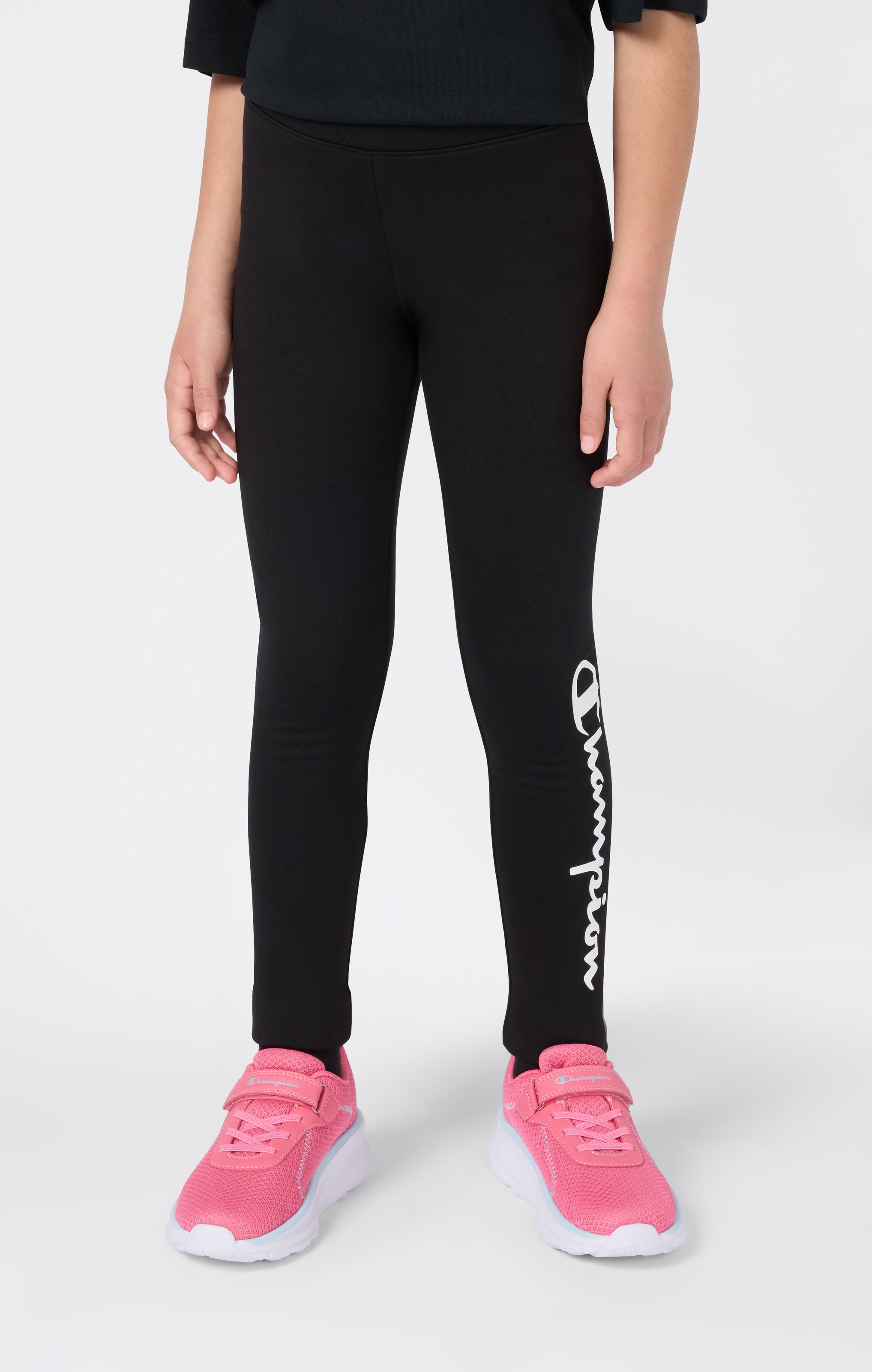 Champion Leggings "SPORTWEAR LEGGINGS Tight Fit" für Kinder, mit Logodruck, unifarben, elastisch, ohne Verschluss