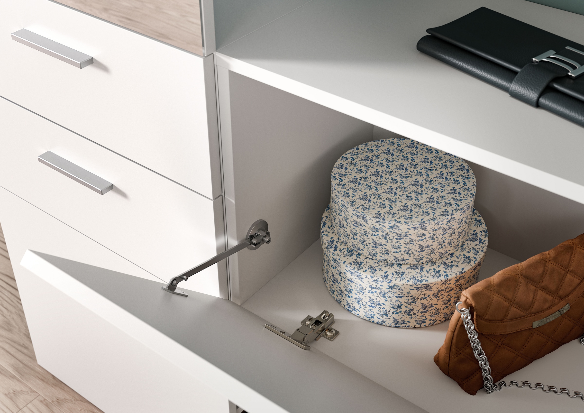 Home affaire Hängeschrank 1 Stk. tlg. Lumo, Garderobenschrank Breite 52 cm, 1 Klappe, 1 Fach, Flur, Diele