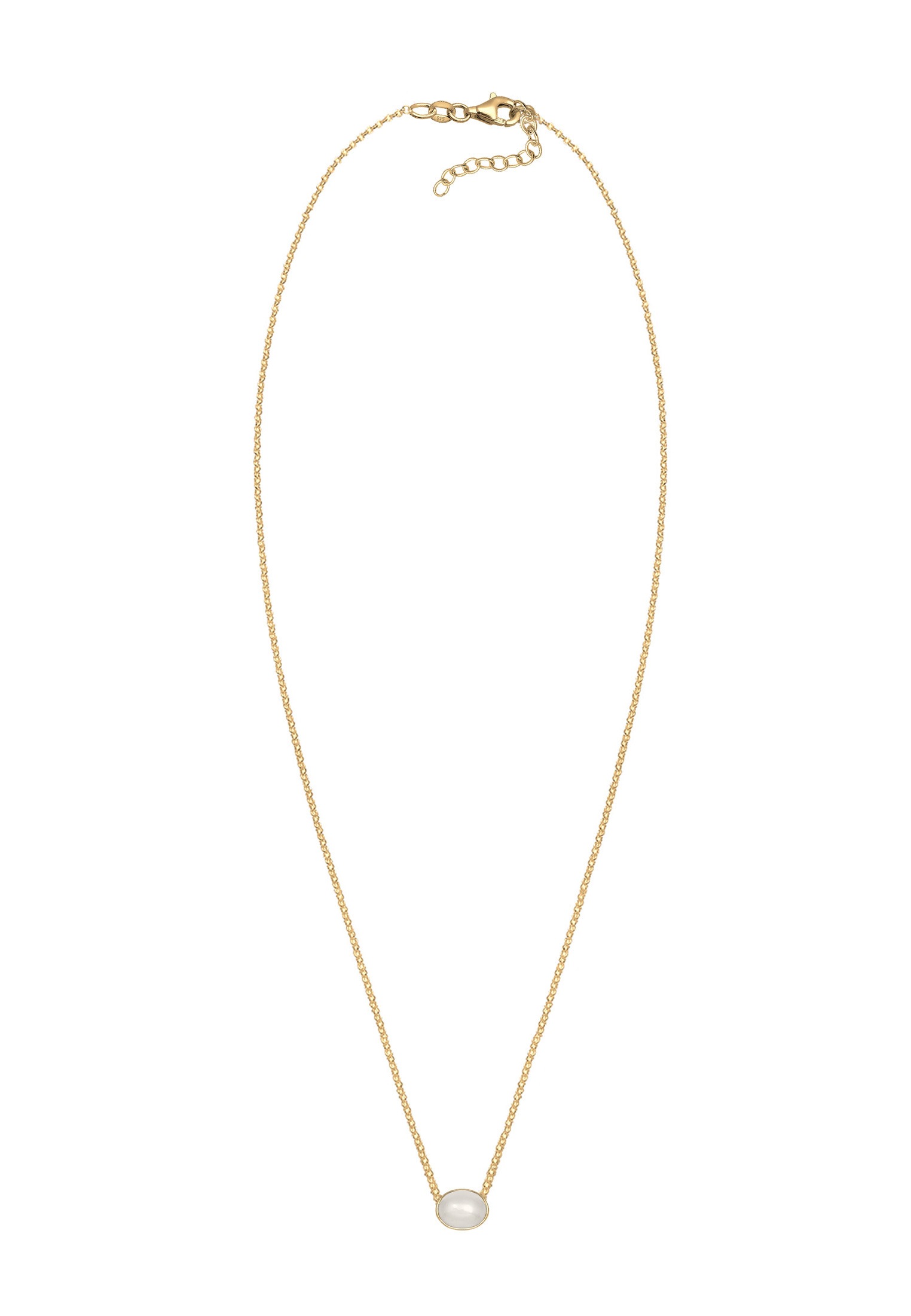 Elli Collierkettchen »Mondstein Gemstone Natur 925er Silber vergoldet«