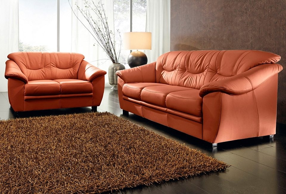 sit&more Polstergarnitur "Savona, Set: 2- & 3er-Sofa, B: 148 bzw. 198 cm, Federkern-Polsterung" komfortable Sitzhöhe 46 cm, frei im Raum stellbar, stilvolles Design