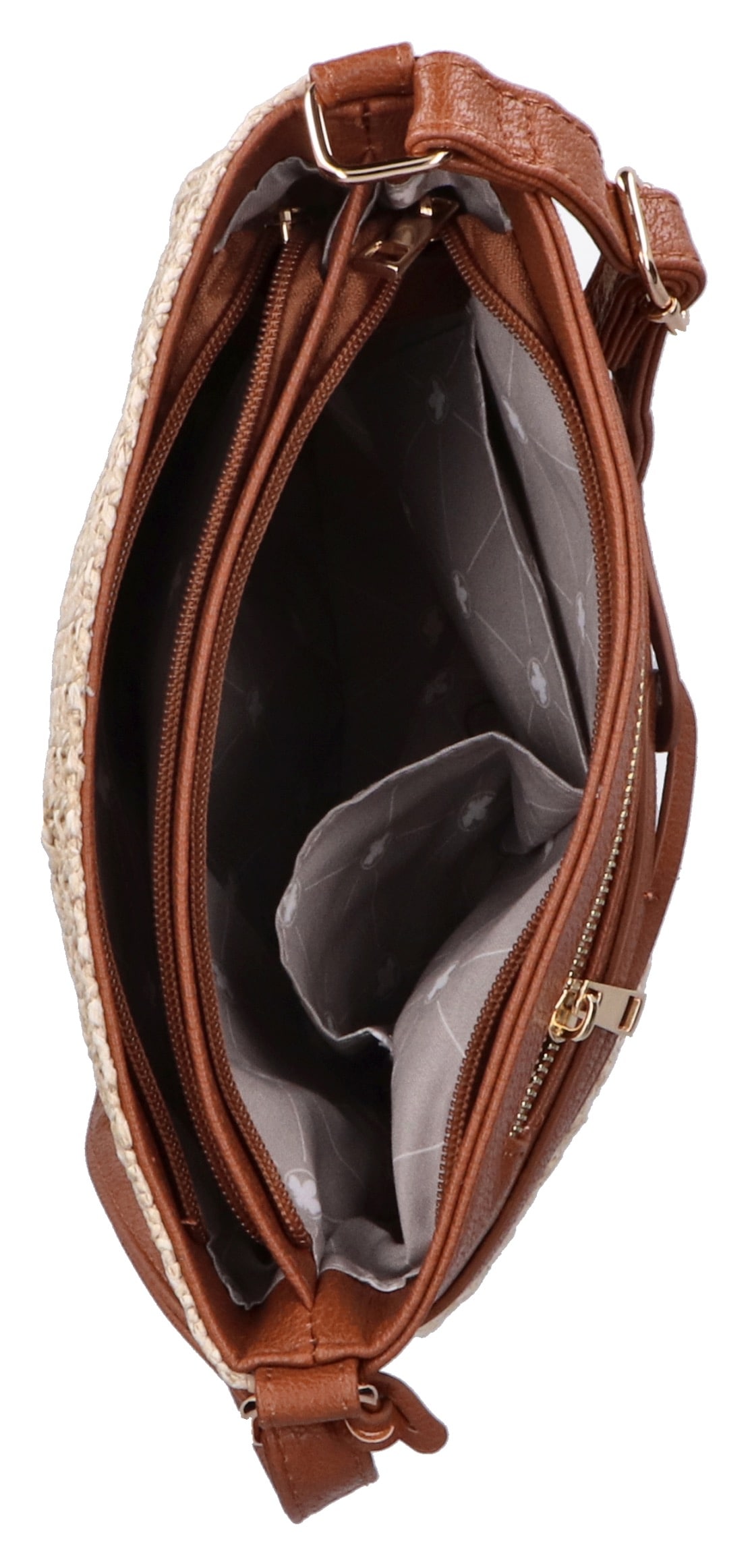 Rieker Umhängetasche, Schultertasche, Damen-Tasche mit abnehmbarem Logo-Anhänger
