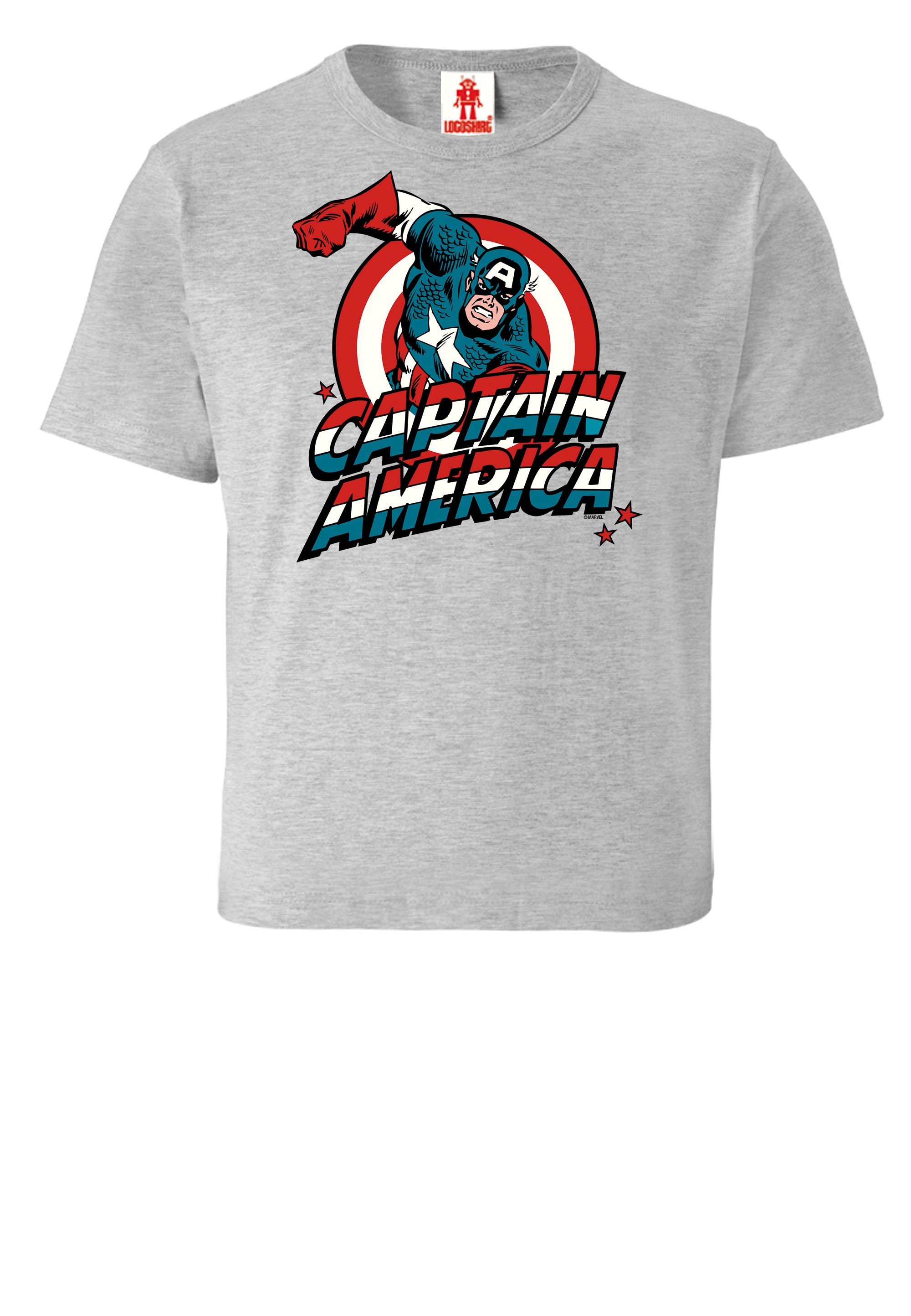 Thumbnail - LOGOSHIRT T-Shirt "Captain America" mit großem Marvel-Frontprint