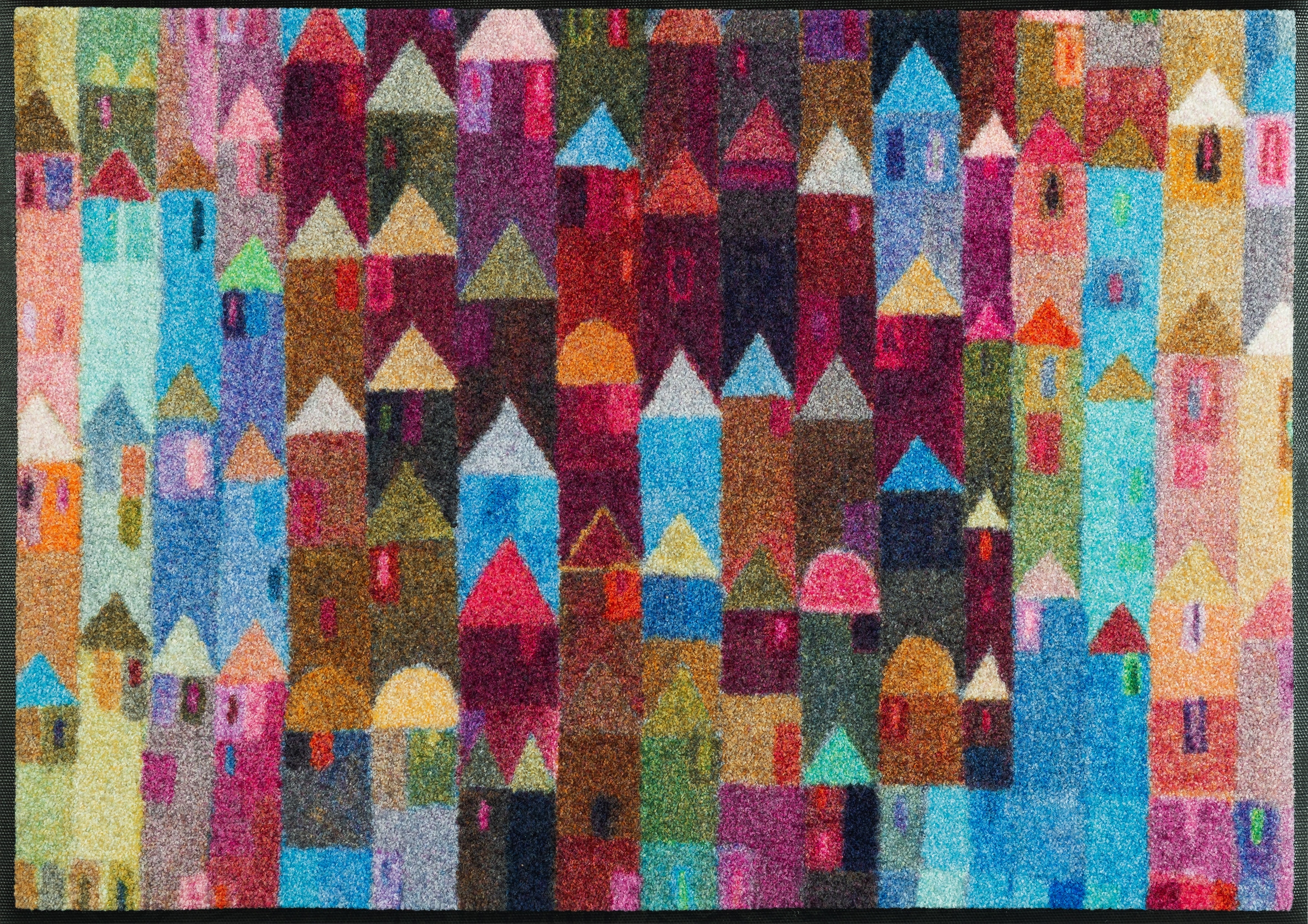 Fußmatte "Manhattan", bunt, B:60cm H:7mm L:85cm, Obermaterial: 100% Polyamid, WASH+DRY BY KLEEN-TEX, Teppiche, Fußmatte