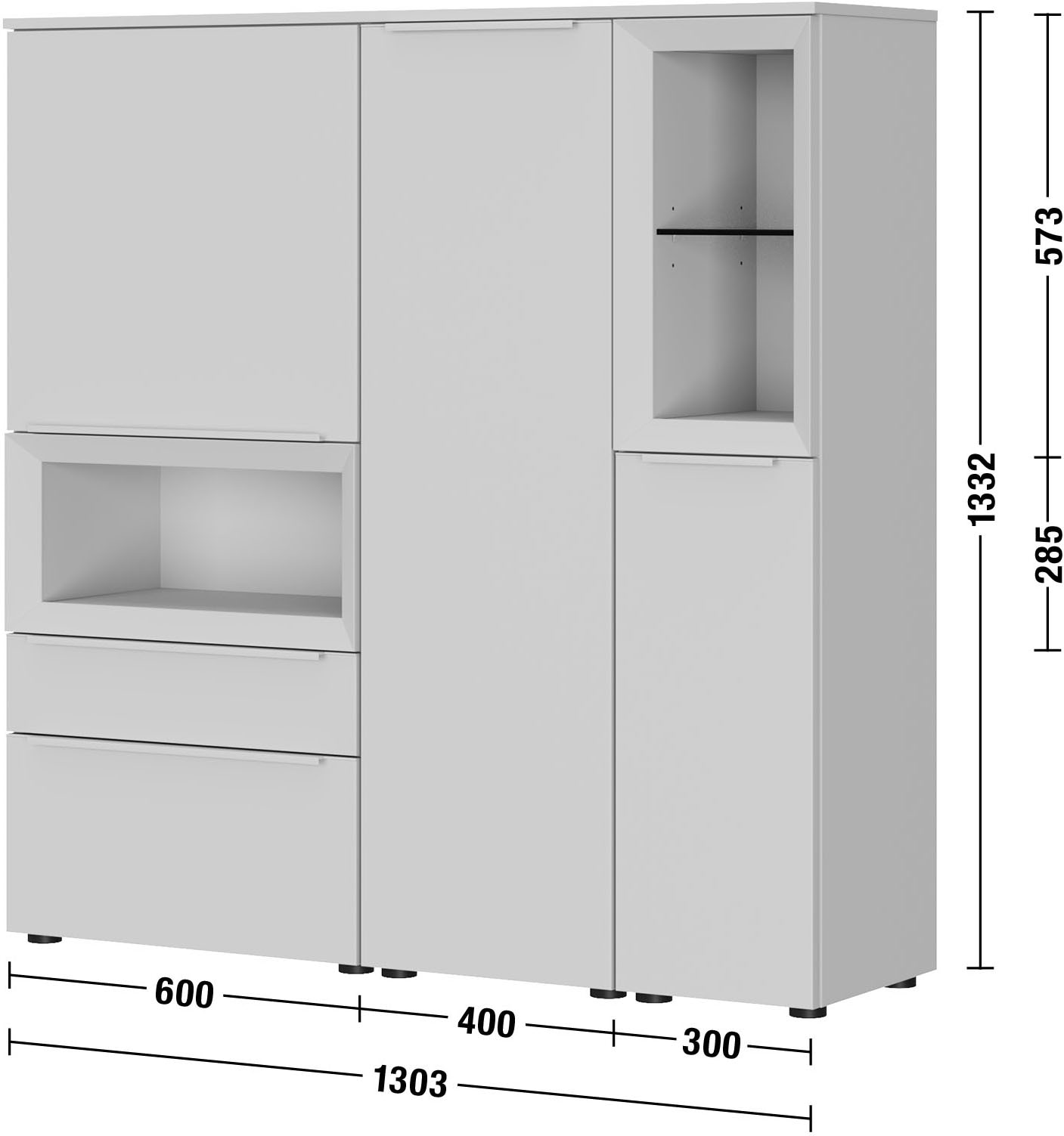 nobilia® Highboard »Case«