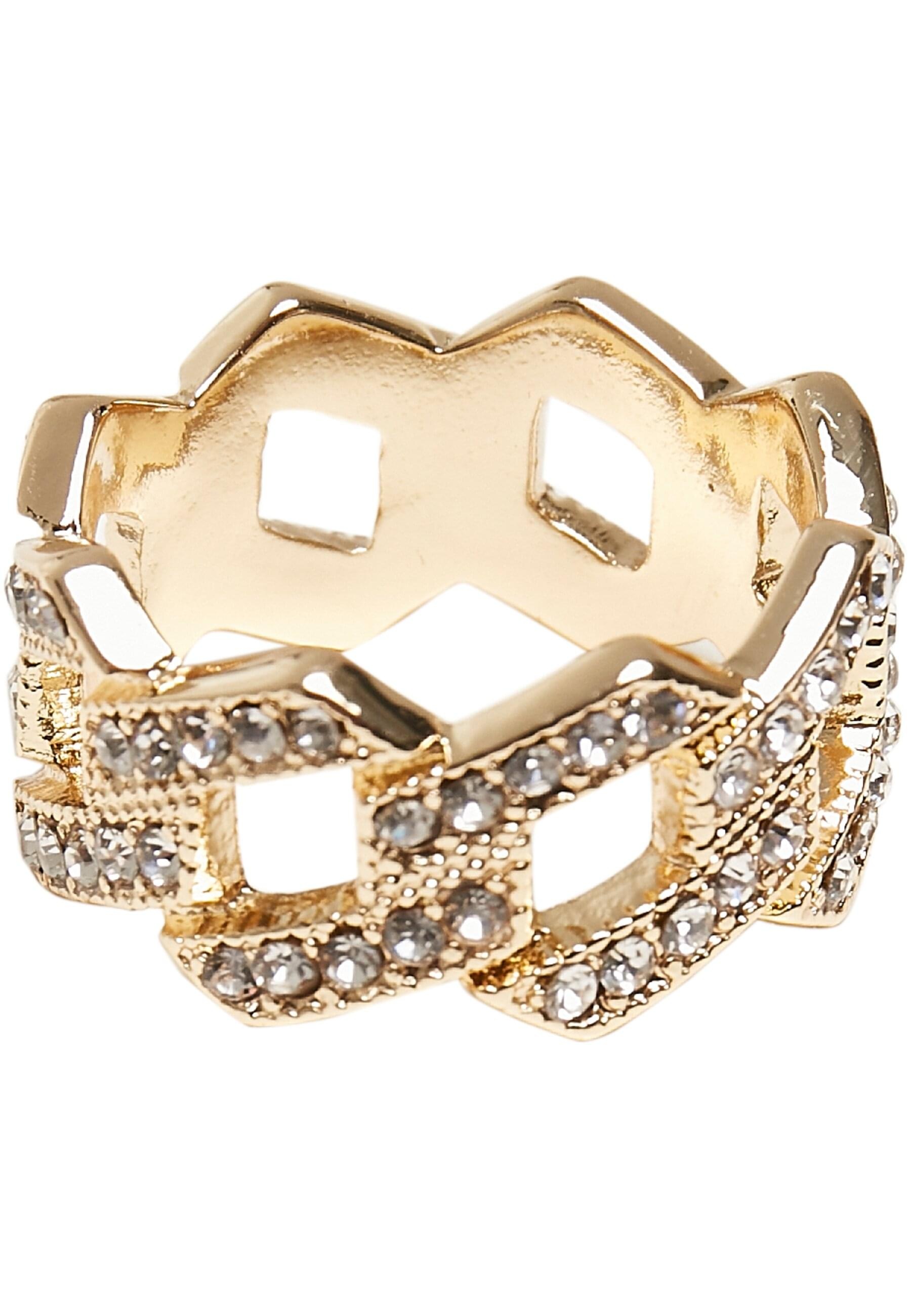 URBAN CLASSICS Ring-Set »Urban Classics Unisex Dollar Ring 3-Pack«