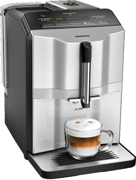 SIEMENS Kaffeevollautomat »EQ.300 TI353501DE«, einfache Zubereitung, 5 Kaffee-Milch-Getränke, LCD-Dialog-Display