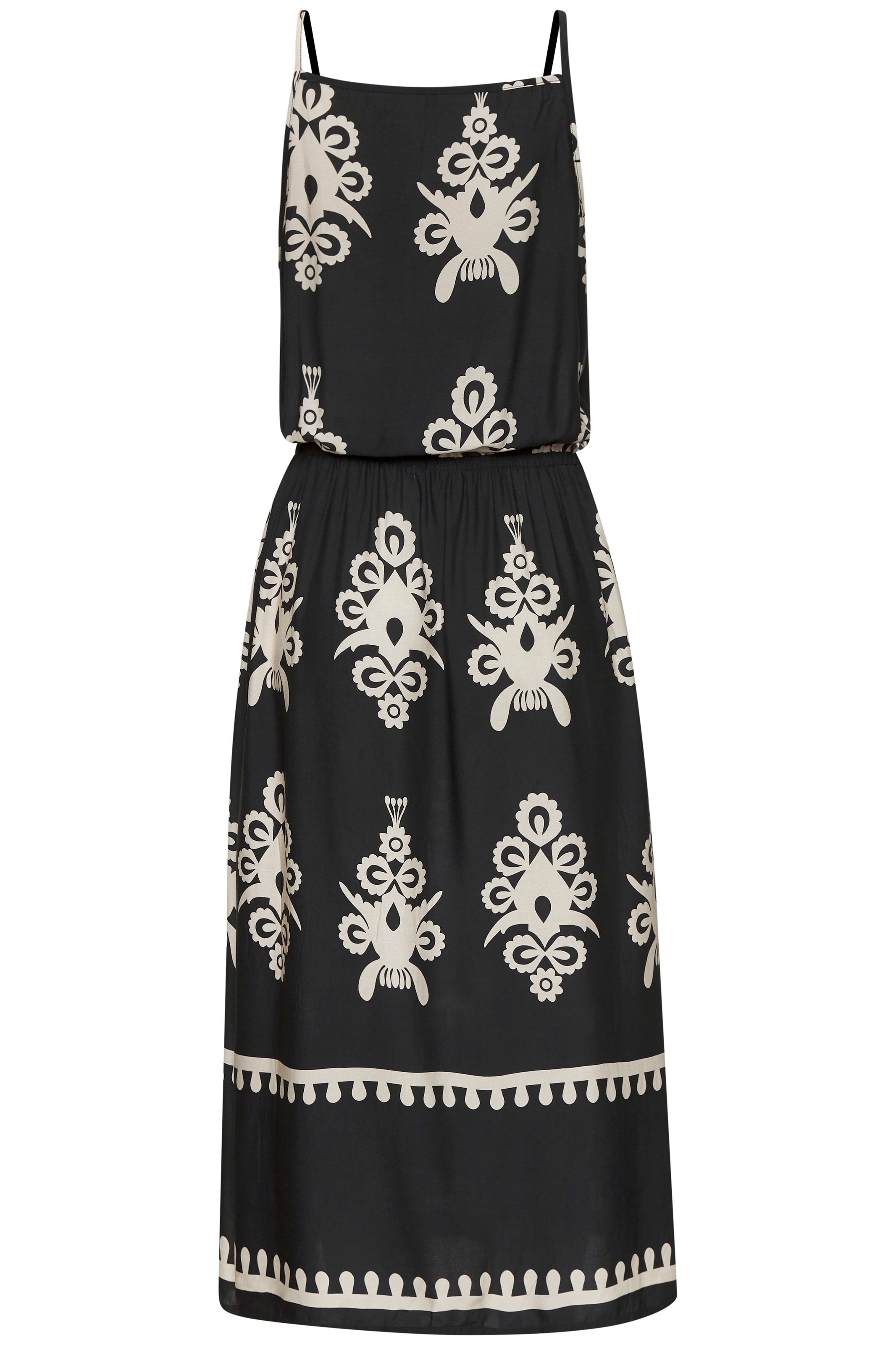 Lascana Midi Dress Black/Sand 3