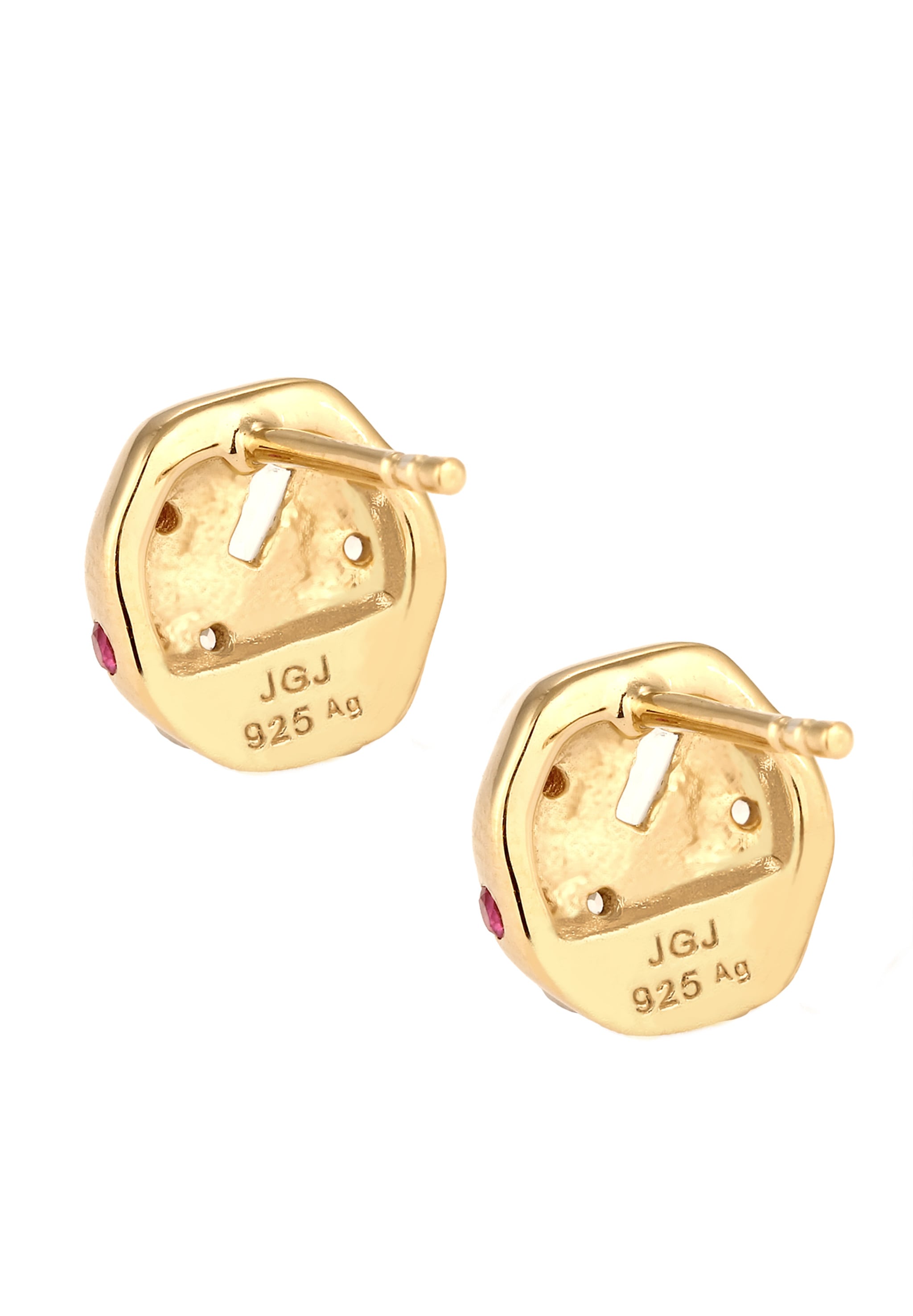 Elli Premium Paar Ohrstecker »Ohrringe Ohrstecker Vintage Topas Mondstein 925 Sterling Silber vergoldet«