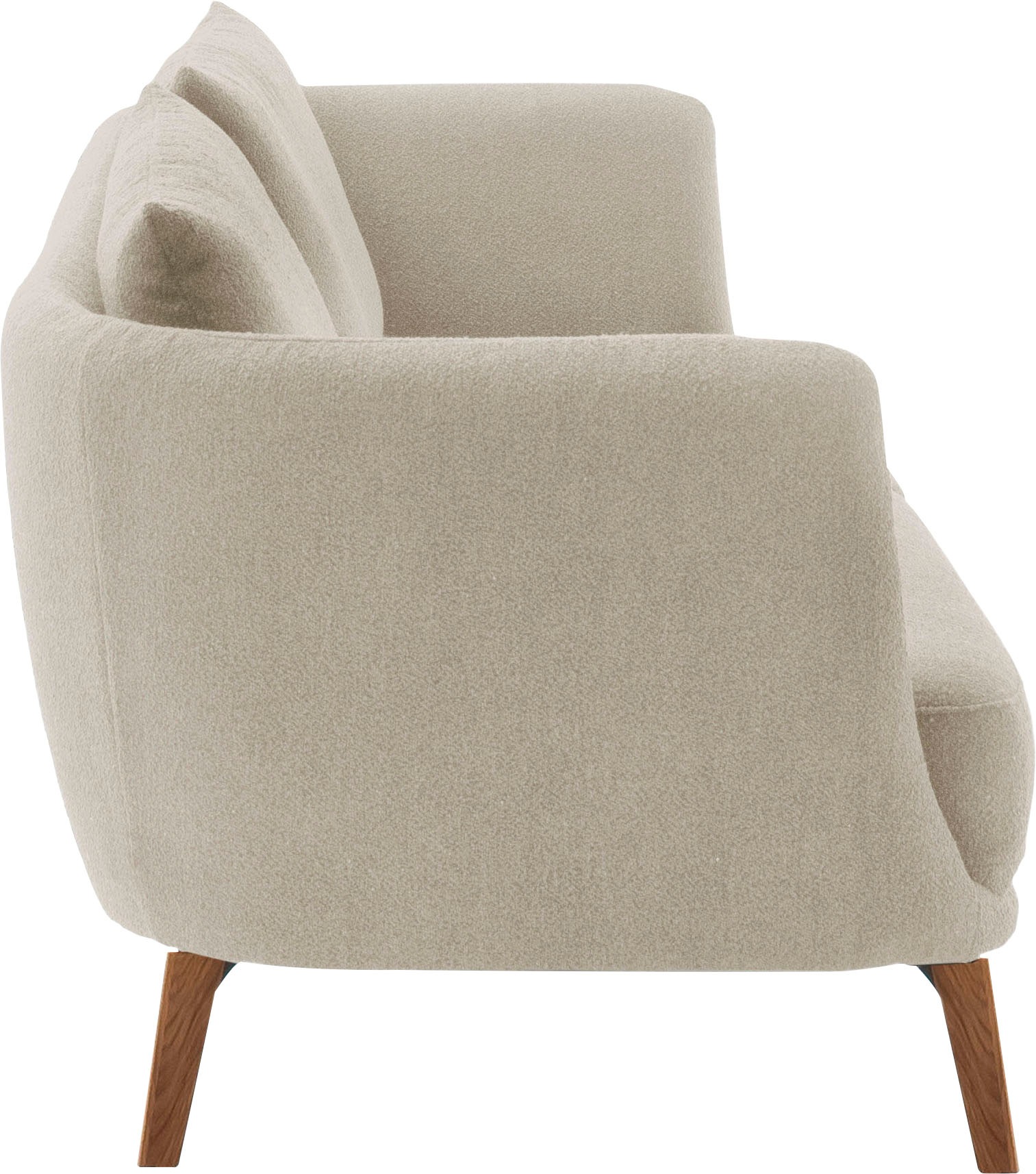 SCHÖNER WOHNEN-Kollektion 3-Sitzer »Pearl - 5 Jahre Hersteller-Garantie, auch in Bouclé«, Maße (B/H/T): 210/71/91 cm, Füße Massivholz