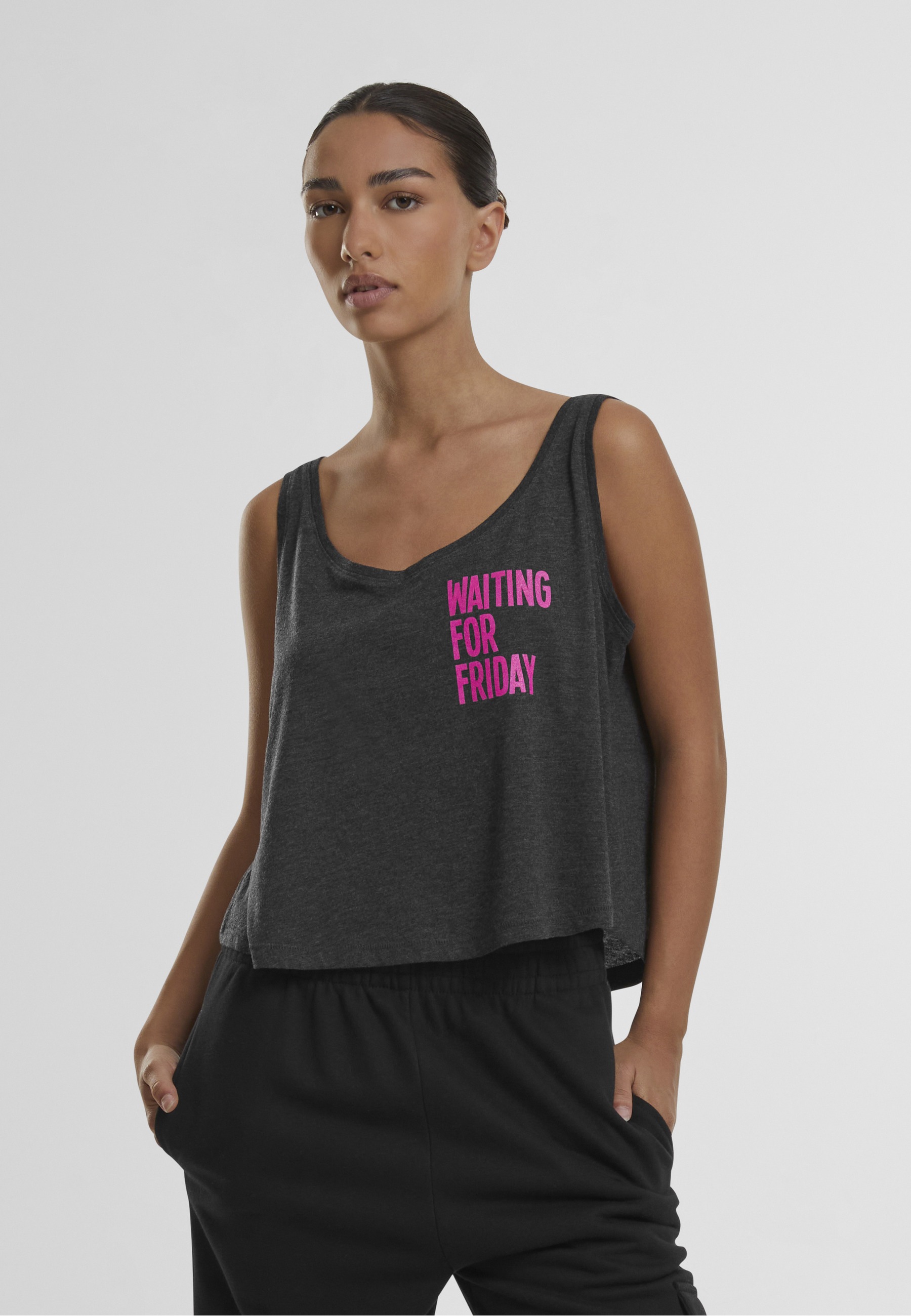 MisterTee Muskelshirt »MisterTee Damen Ladies Waiting For Friday Box Tank« 1 Stk.
