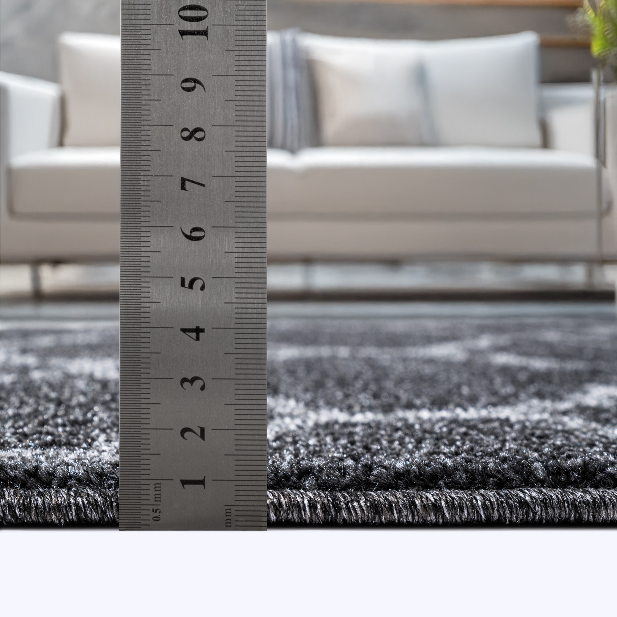 Sanat Teppich »Boho 8202« rechteckig 10 mm Höhe Kurzflor, robust, Boho, Scandic, für Fussbodenheizung geeignet