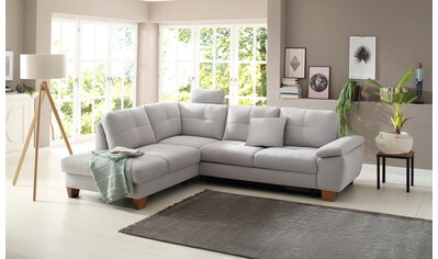 Home affaire Ecksofa »Laverna«, wahlweise mit Bettfunktion in 4 Bezugsqualitäten kaufen Home affaire Ecksofa »Laverna«, wahlweise mit Bettfunktion in 4 Bezugsqualitäten kaufen